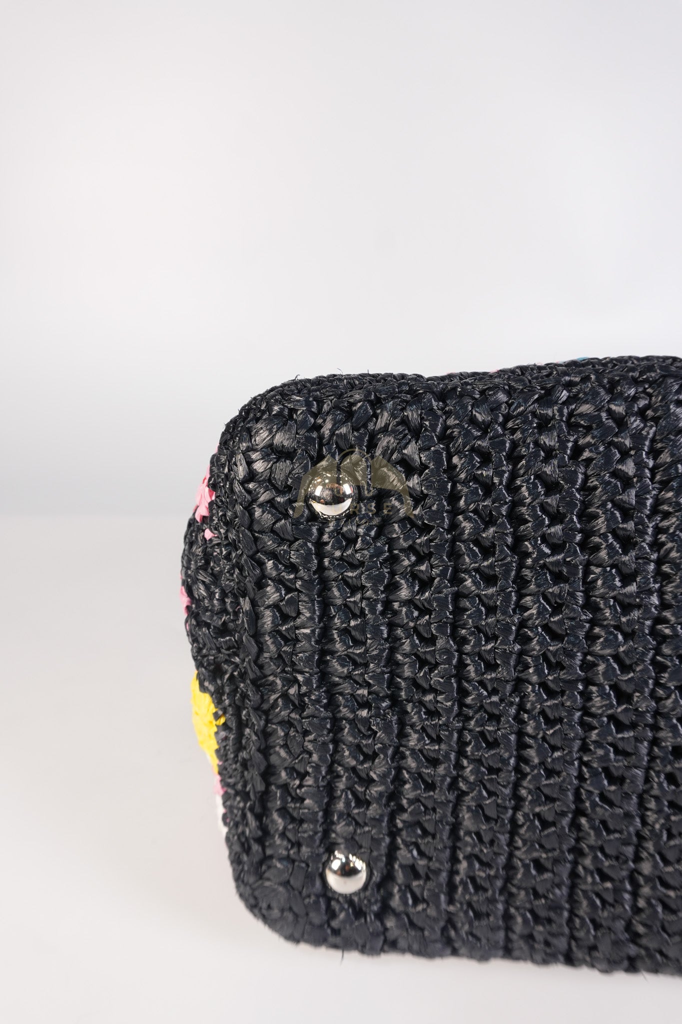 Raffia Circle Multicolour Tote Bag | Purse Maison Luxury Bags Shop