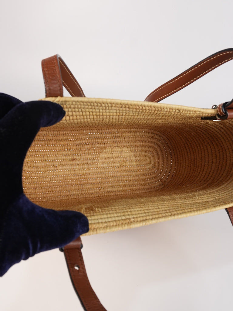 Raffia Ibiza Square Natural Tan Basket Bag | Purse Maison Luxury Bags Shop