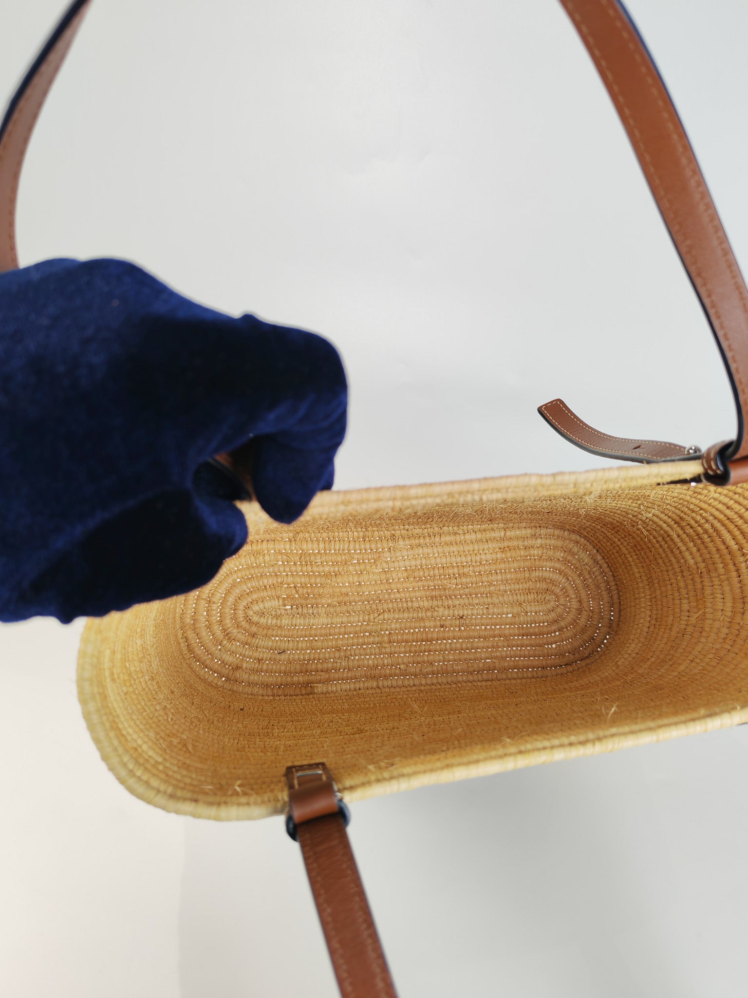 Raffia Ibiza Square Natural Tan Basket Bag | Purse Maison Luxury Bags Shop