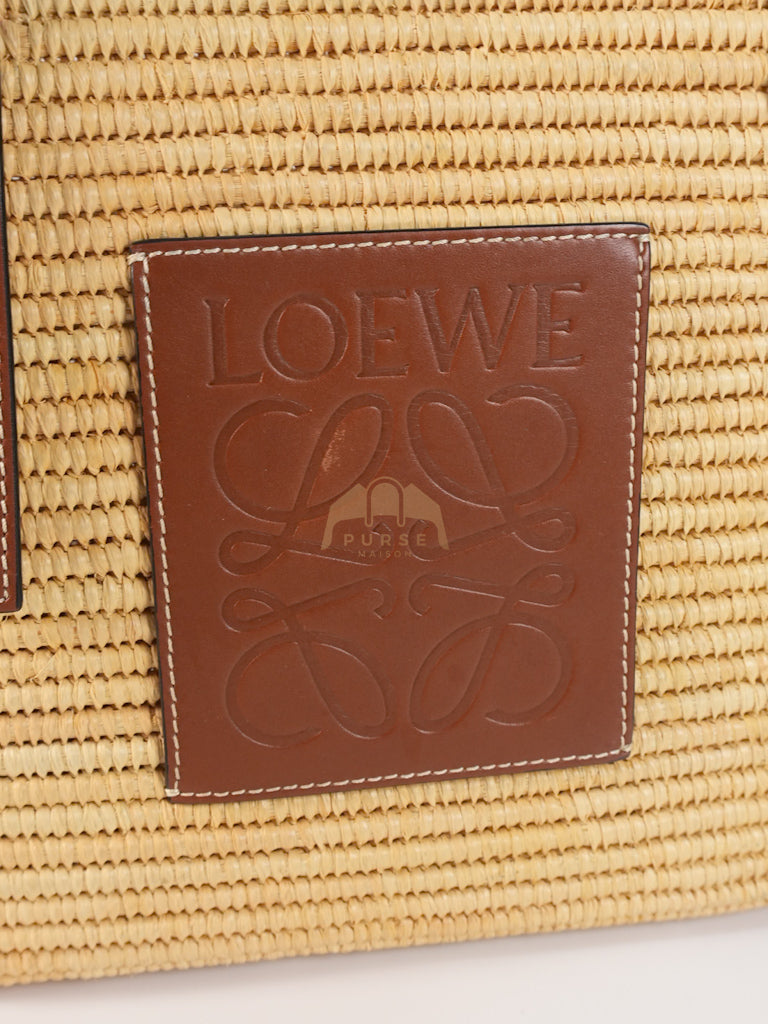 Raffia Ibiza Square Natural Tan Basket Bag | Purse Maison Luxury Bags Shop