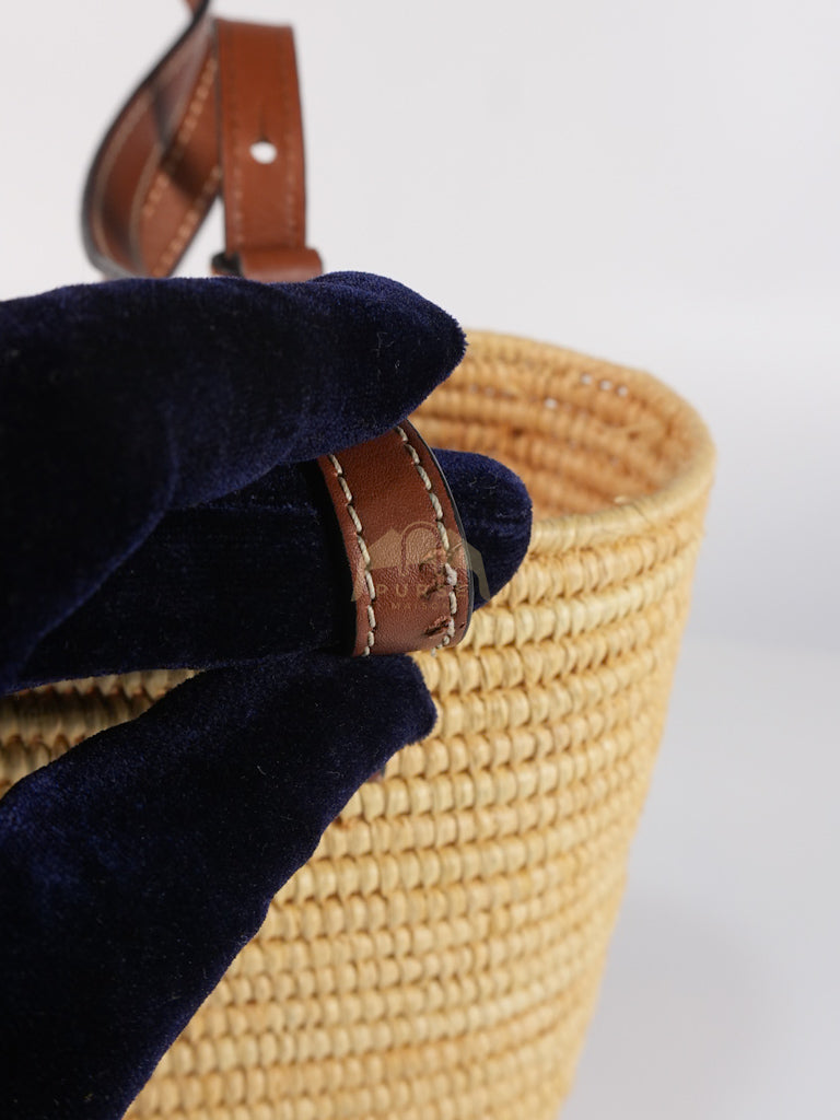 Raffia Ibiza Square Natural Tan Basket Bag | Purse Maison Luxury Bags Shop