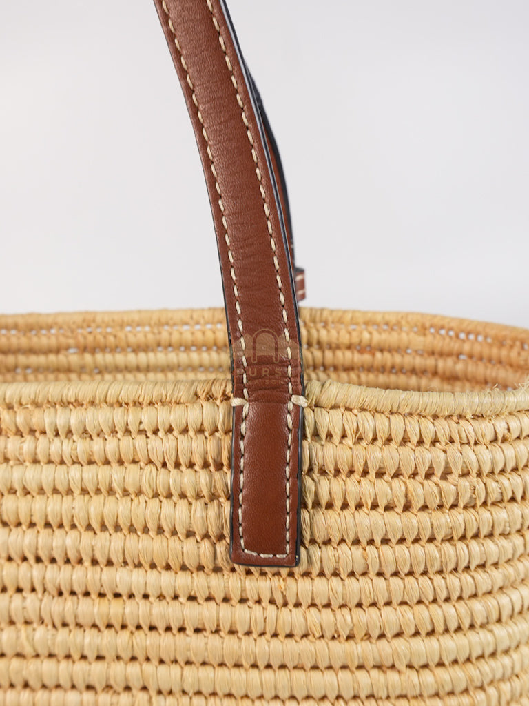 Raffia Ibiza Square Natural Tan Basket Bag | Purse Maison Luxury Bags Shop