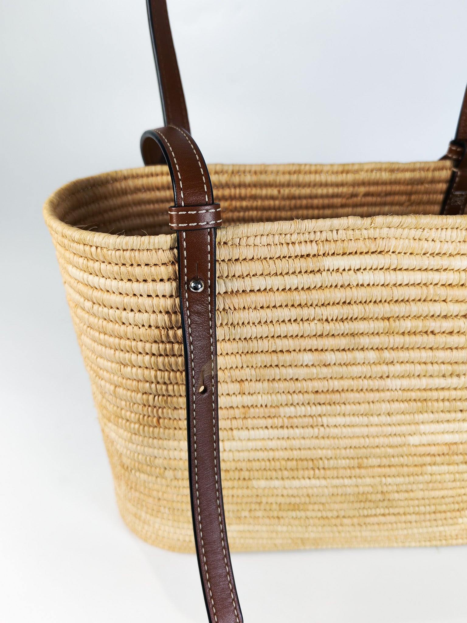 Raffia Ibiza Square Natural Tan Basket Bag | Purse Maison Luxury Bags Shop