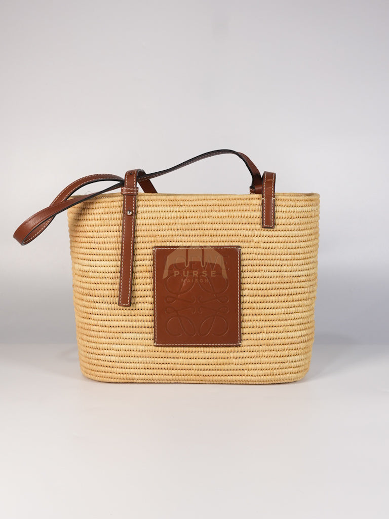 Raffia Ibiza Square Natural Tan Basket Bag | Purse Maison Luxury Bags Shop
