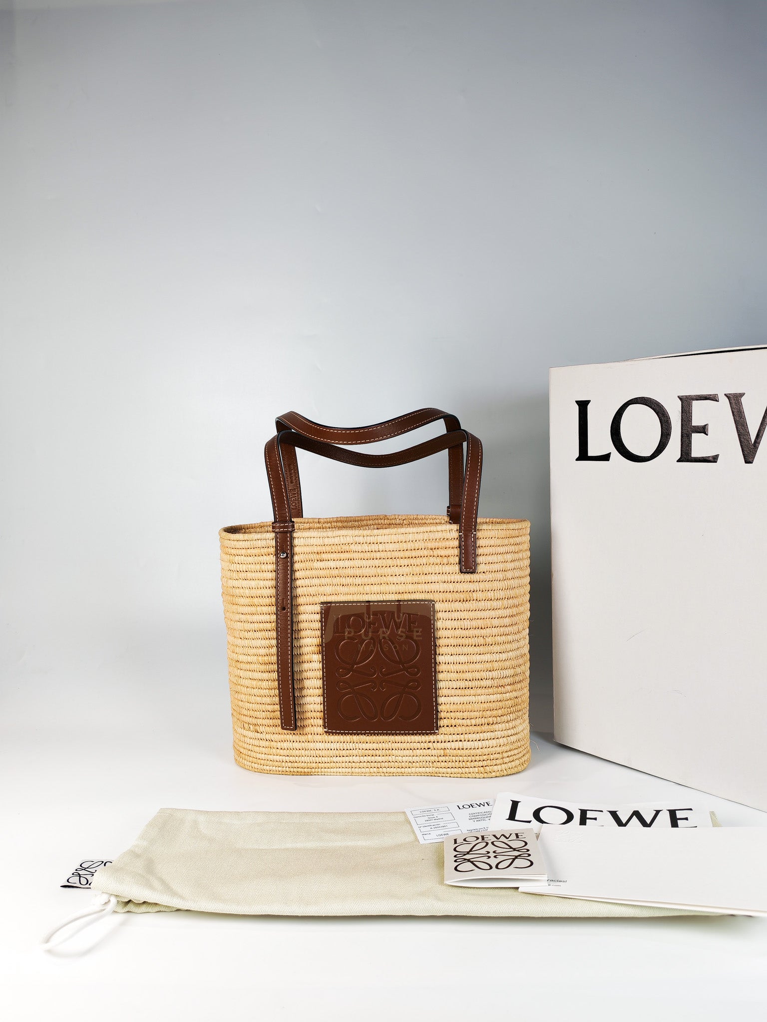 Raffia Ibiza Square Natural Tan Basket Bag | Purse Maison Luxury Bags Shop