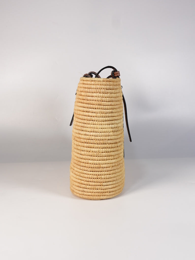 Raffia Ibiza Square Natural Tan Basket Bag | Purse Maison Luxury Bags Shop