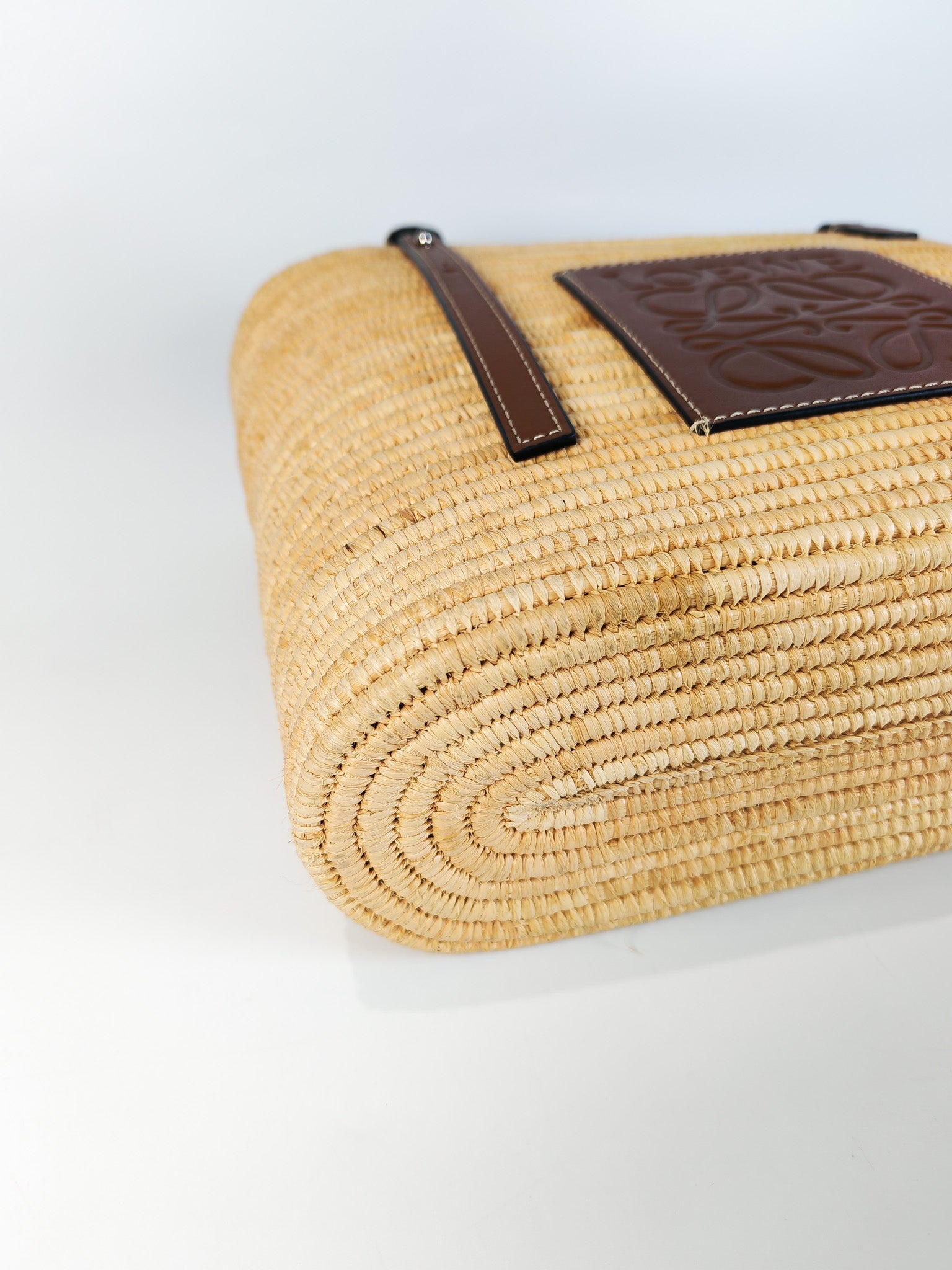 Raffia Ibiza Square Natural Tan Basket Bag | Purse Maison Luxury Bags Shop