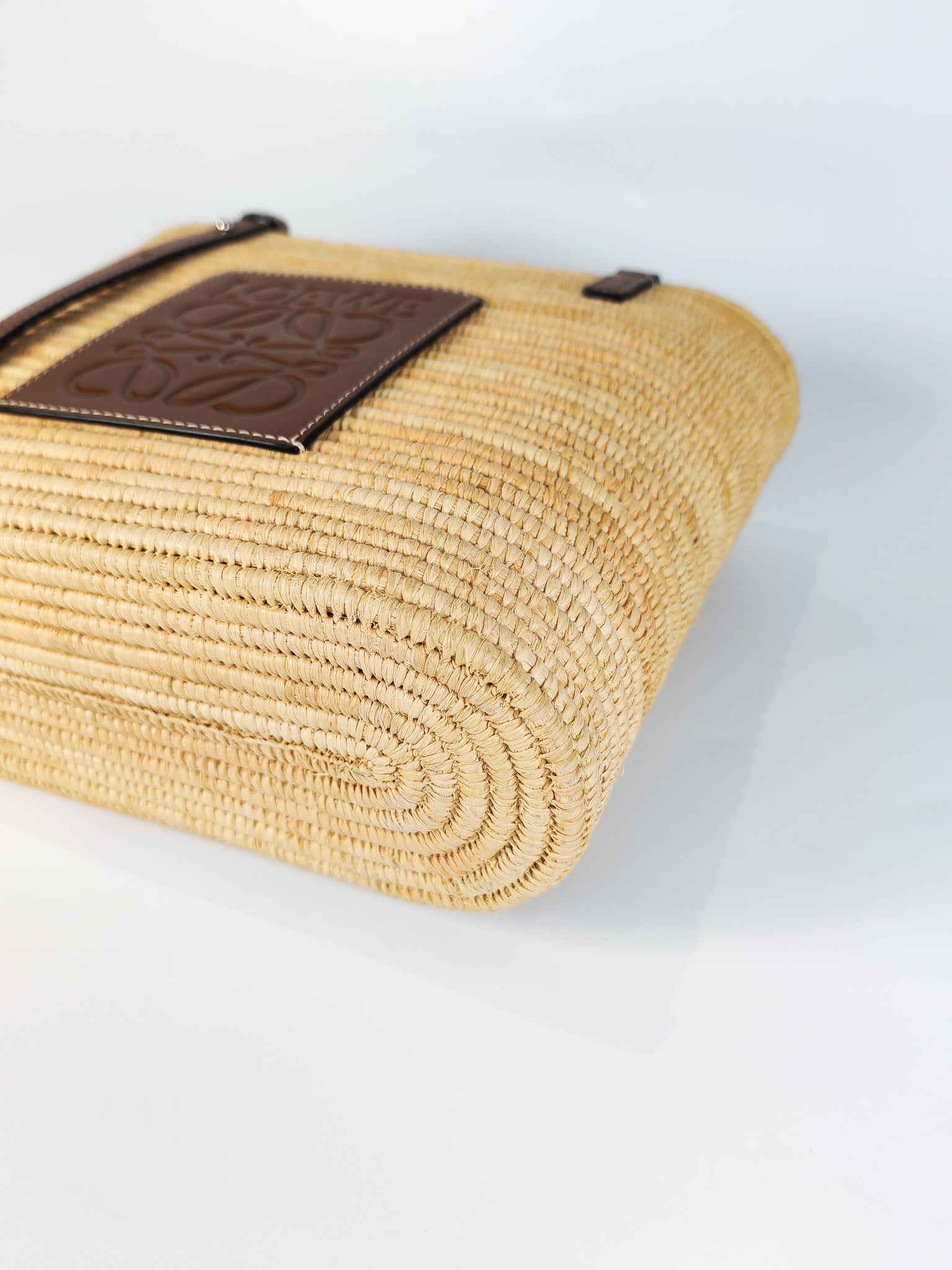 Raffia Ibiza Square Natural Tan Basket Bag | Purse Maison Luxury Bags Shop