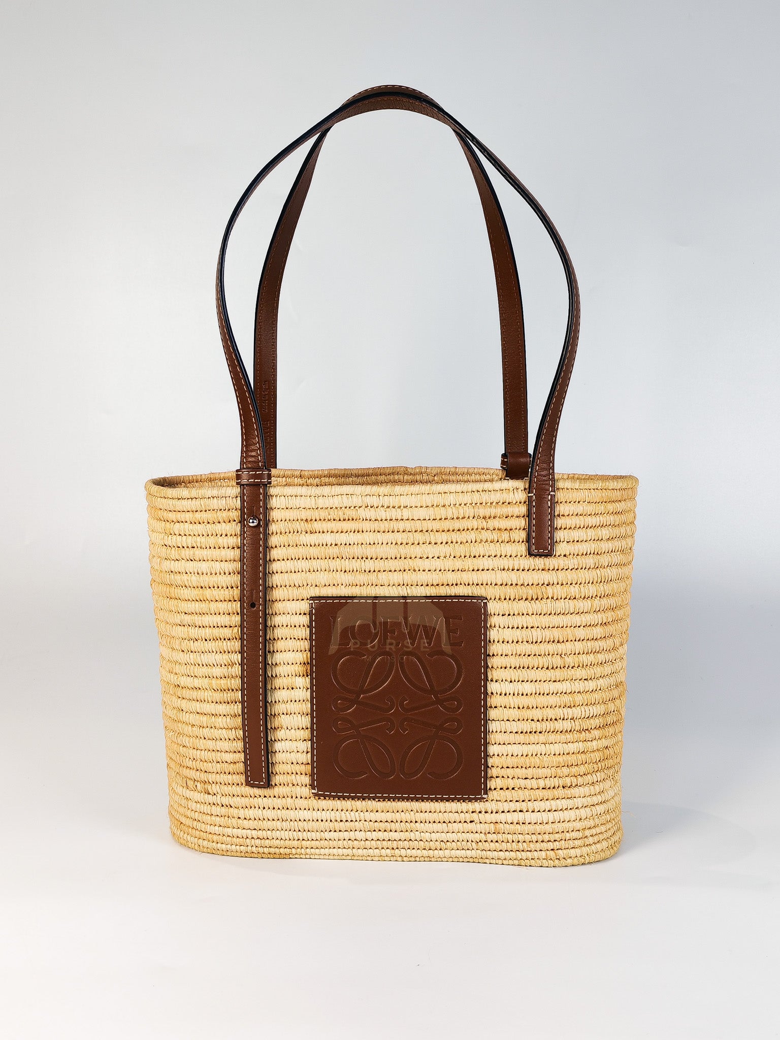 Raffia Ibiza Square Natural Tan Basket Bag | Purse Maison Luxury Bags Shop
