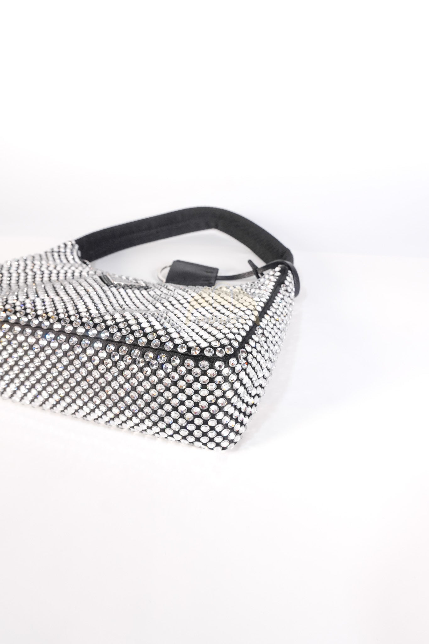 Re-Edition 2000 Black Nylon with Crystals Shoulder Bag | Purse Maison Luxury Bags Shop