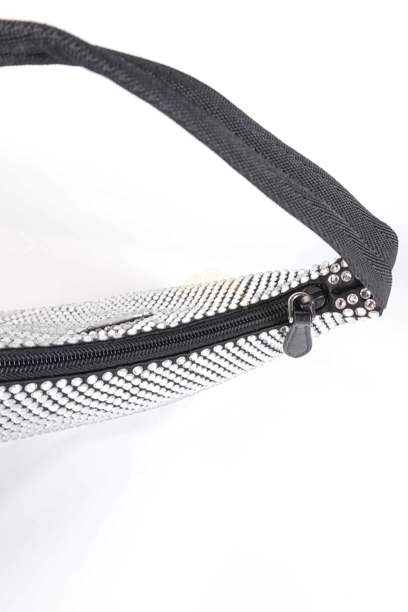 Re-Edition 2000 Black Nylon with Crystals Shoulder Bag | Purse Maison Luxury Bags Shop