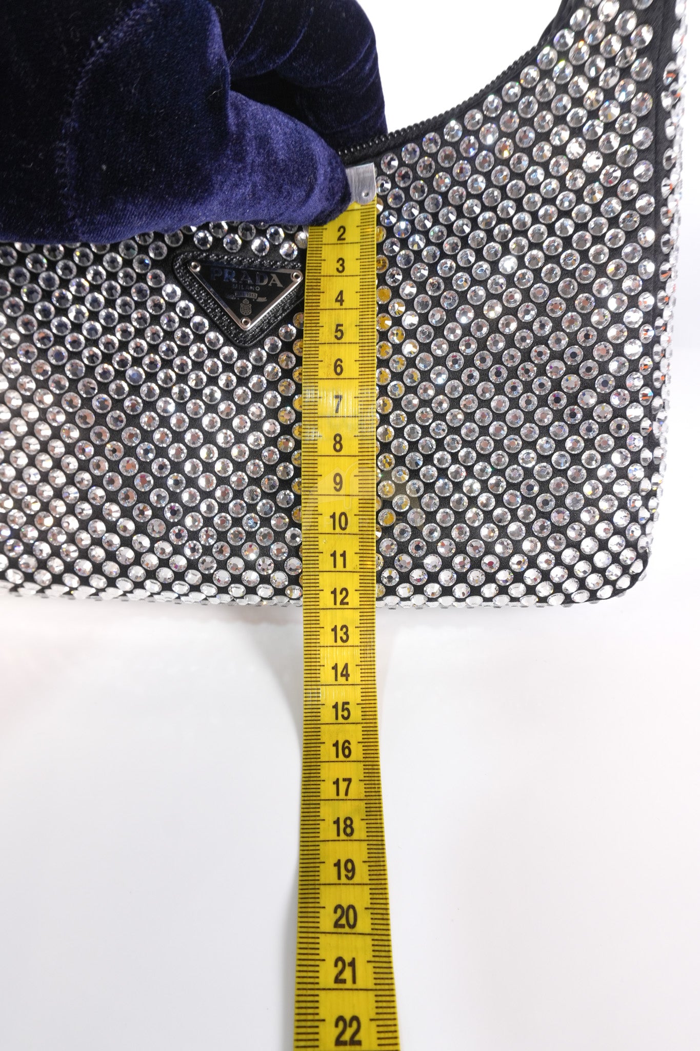 Re-Edition 2000 Black Nylon with Crystals Shoulder Bag | Purse Maison Luxury Bags Shop