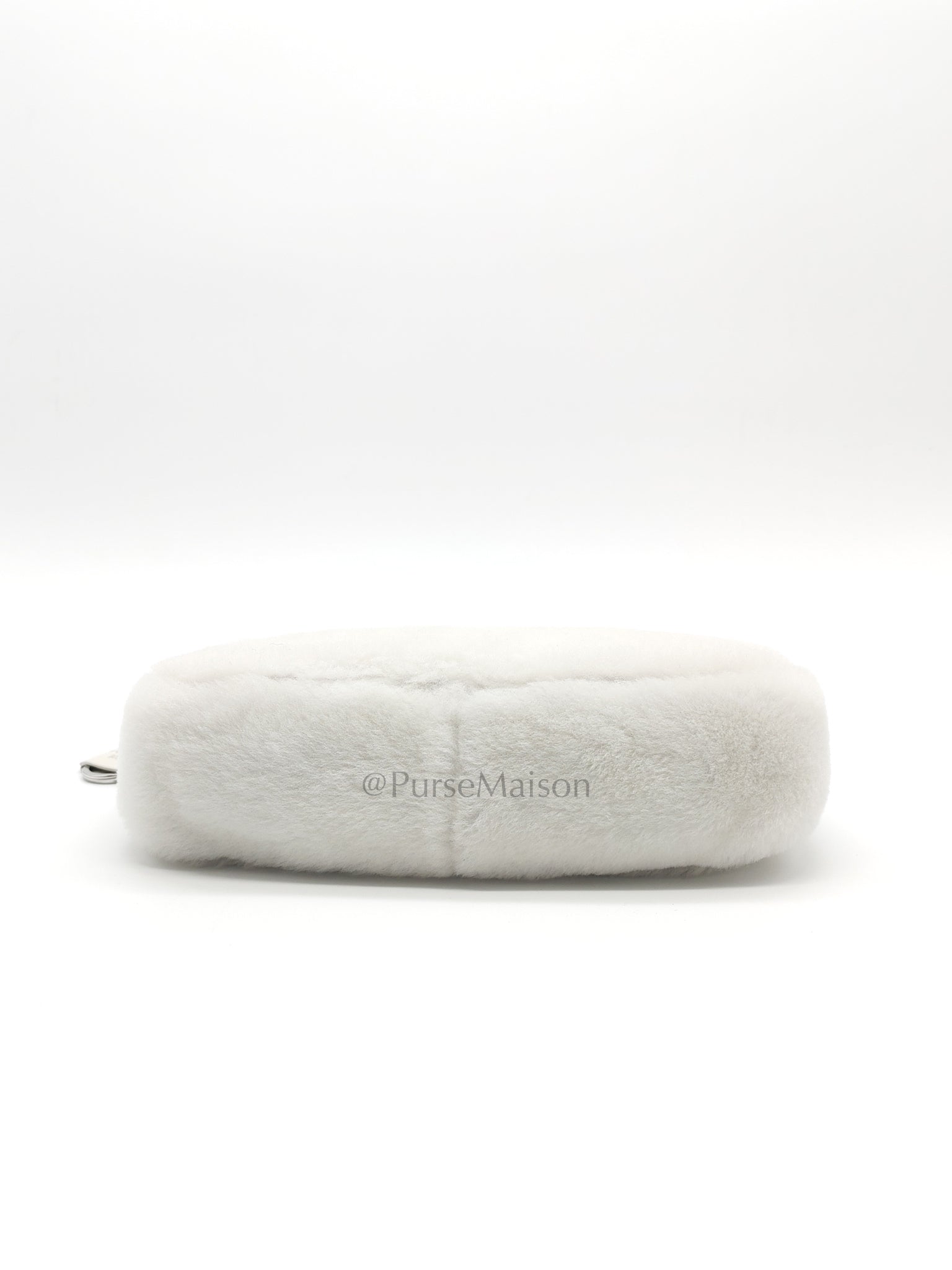 Re-edition 2000 Shearling in Off-White Wool Shoulder Bag | Purse Maison Luxury Bags Shop
