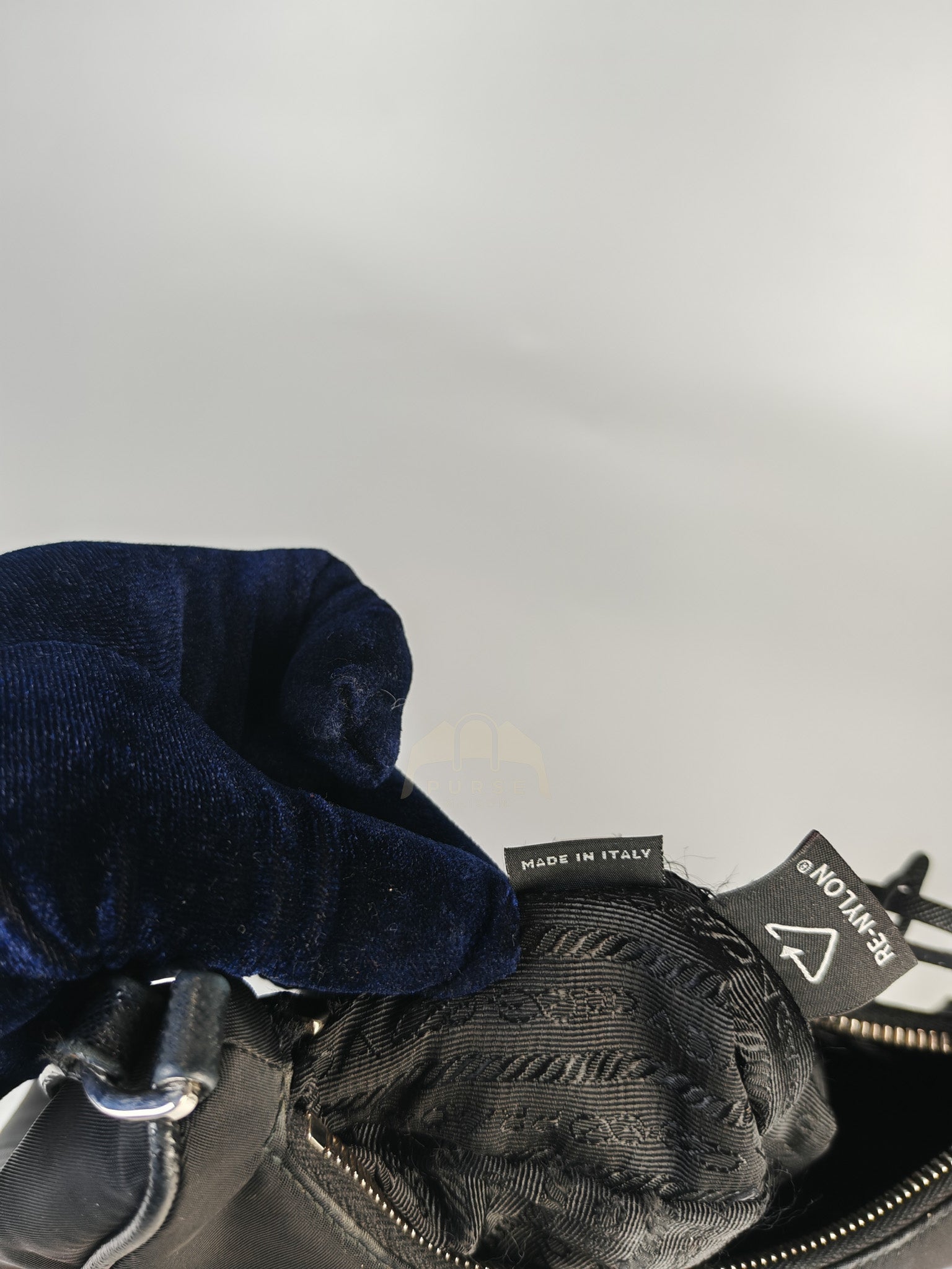 Re-Edition 2005 Shoulder Bag in Black Tessuto Nylon & Silver Hardware | Purse Maison Luxury Bags Shop