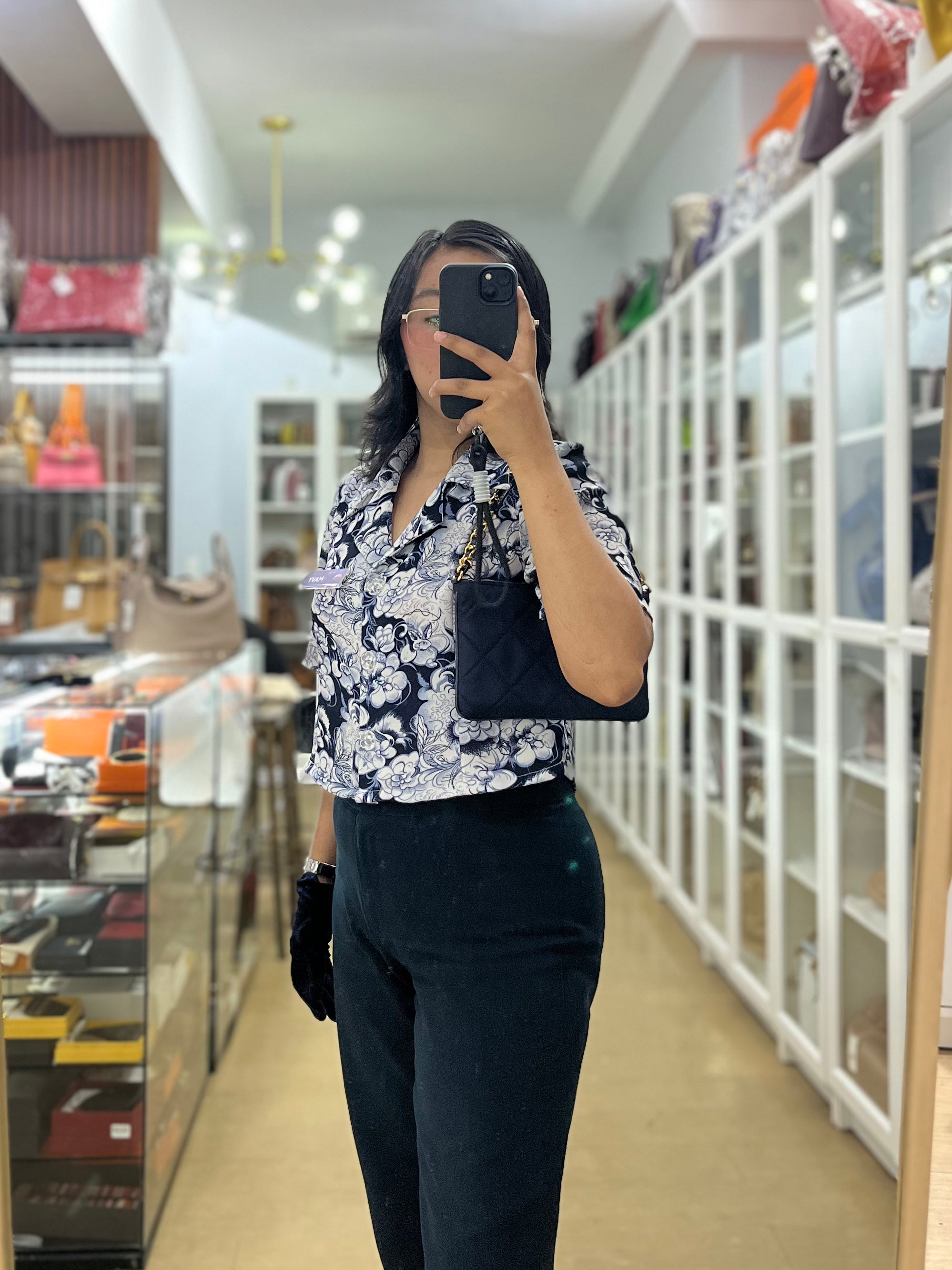 Re-Nylon Black Quilted Chain Shoulder and Hand Bag | Purse Maison Luxury Bags Shop