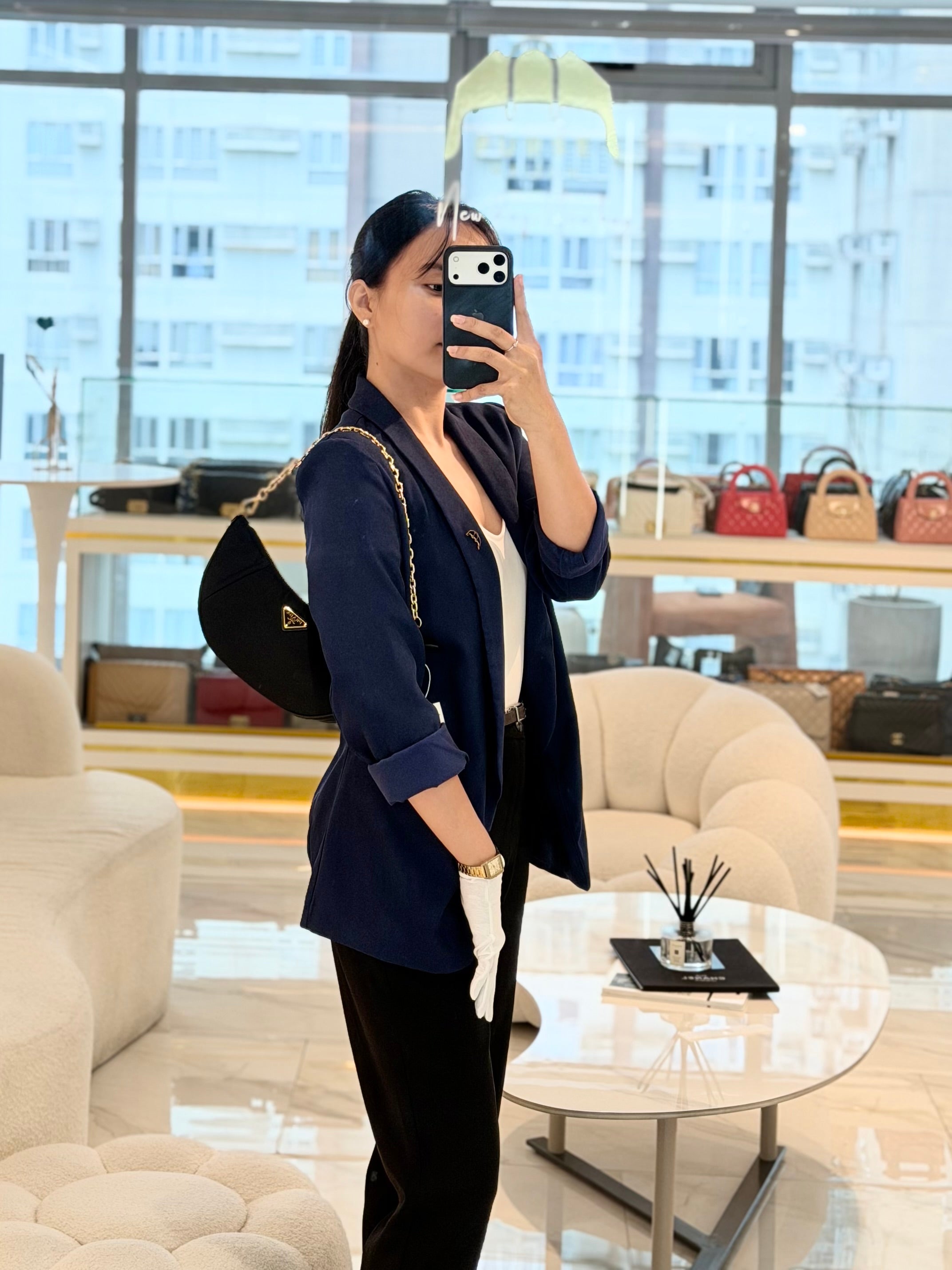 Re-Nylon Demi Lune Bandoliera Crossbody Bag | Purse Maison Luxury Bags Shop