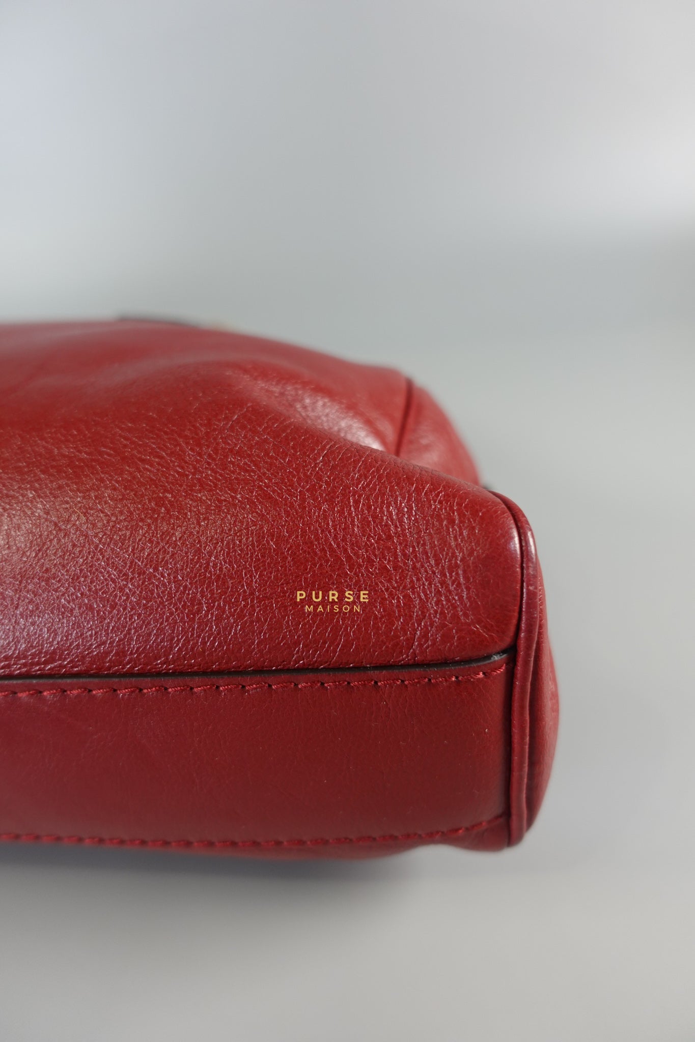 Re(belle) Medium in Red Leather Bag | Purse Maison Luxury Bags Shop