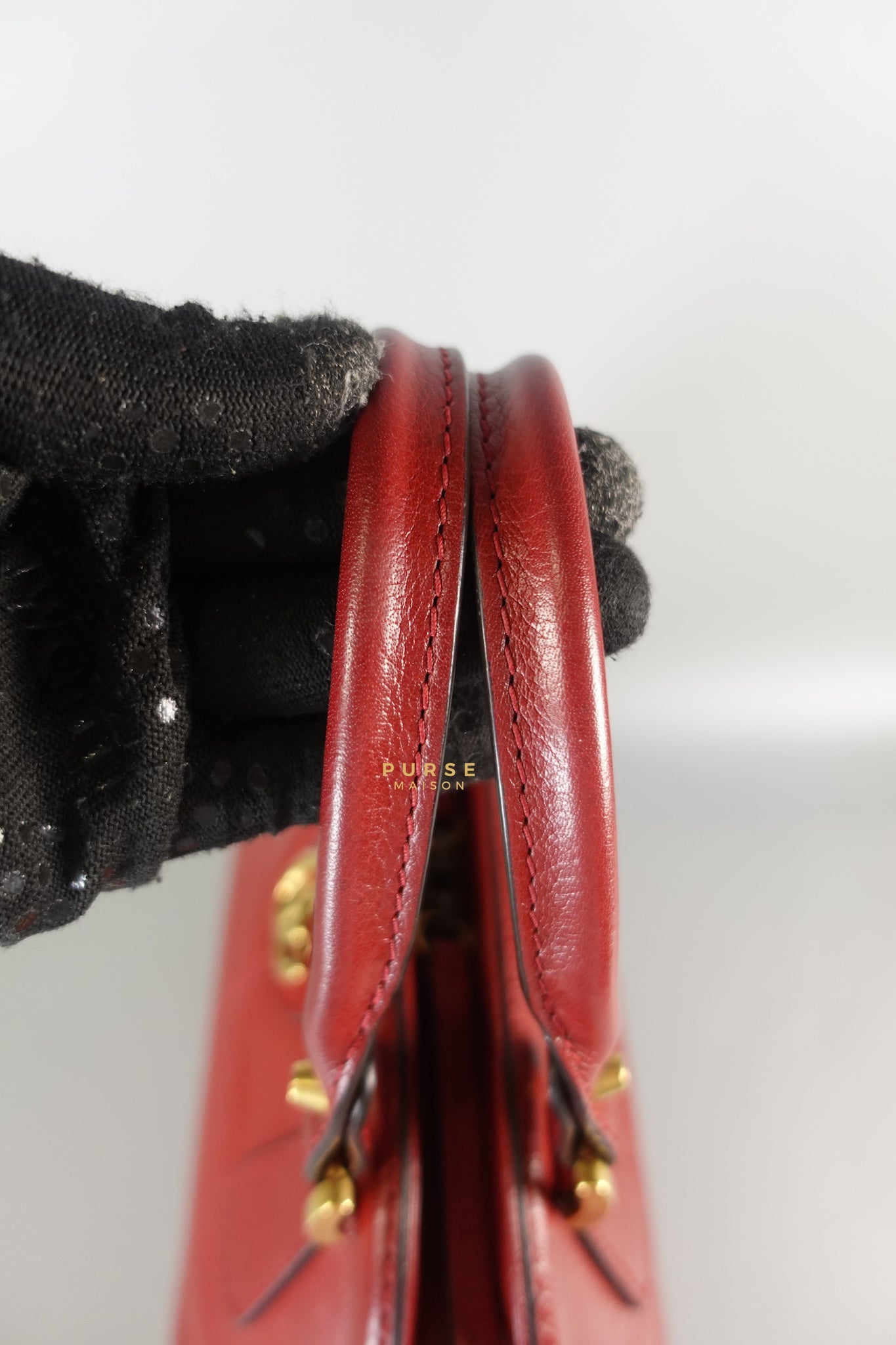 Re(belle) Medium in Red Leather Bag | Purse Maison Luxury Bags Shop