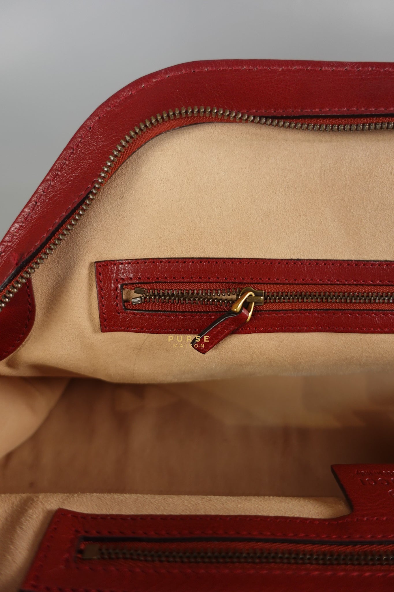 Re(belle) Medium in Red Leather Bag | Purse Maison Luxury Bags Shop