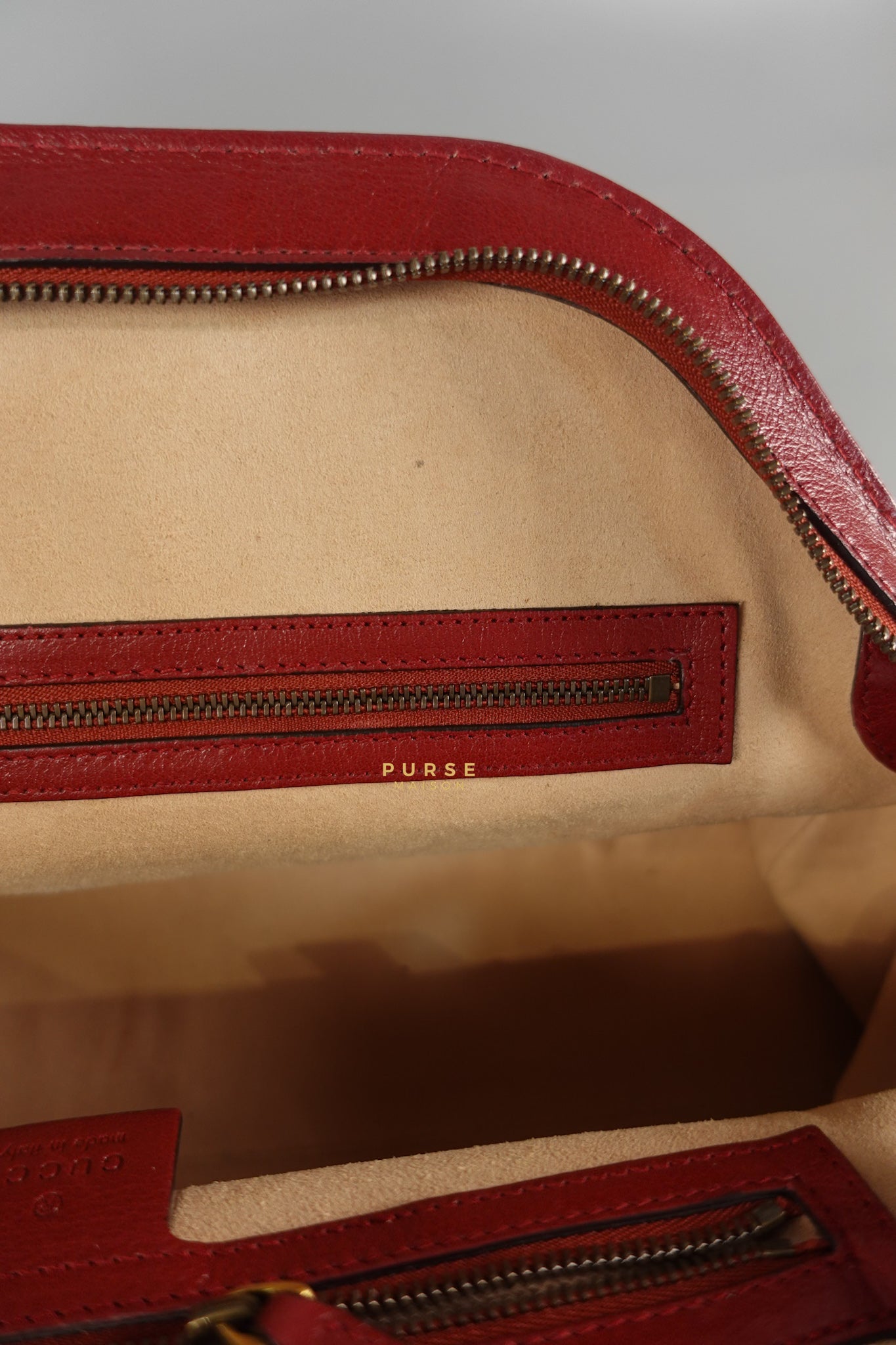 Re(belle) Medium in Red Leather Bag | Purse Maison Luxury Bags Shop