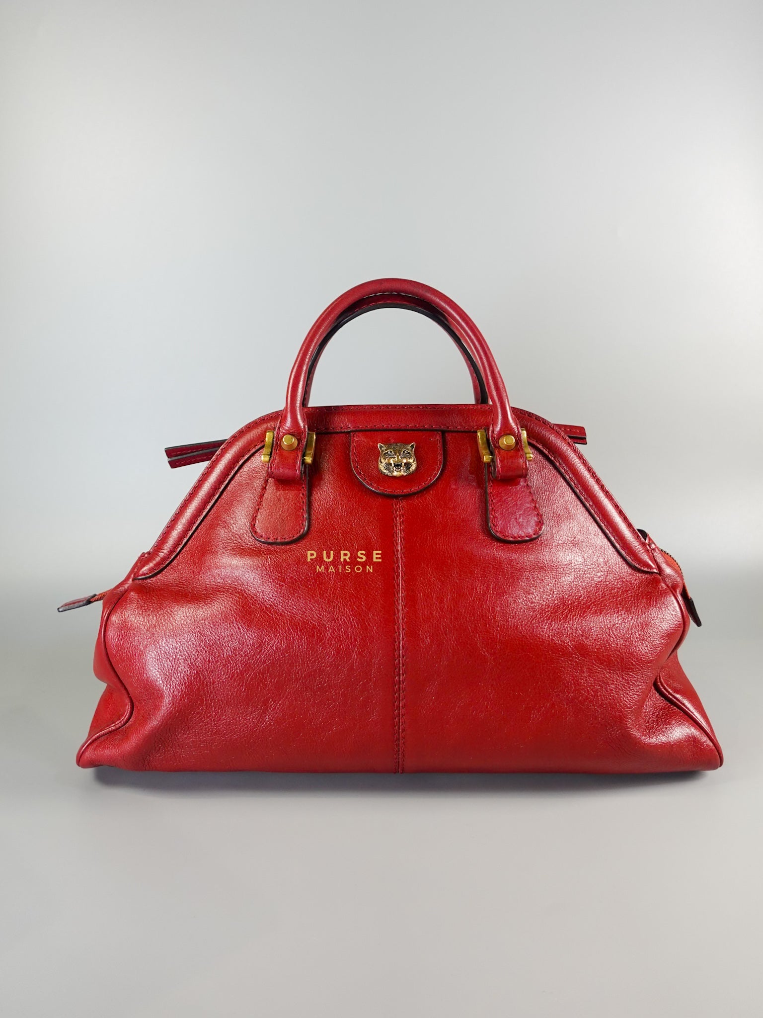 Re(belle) Medium in Red Leather Bag | Purse Maison Luxury Bags Shop