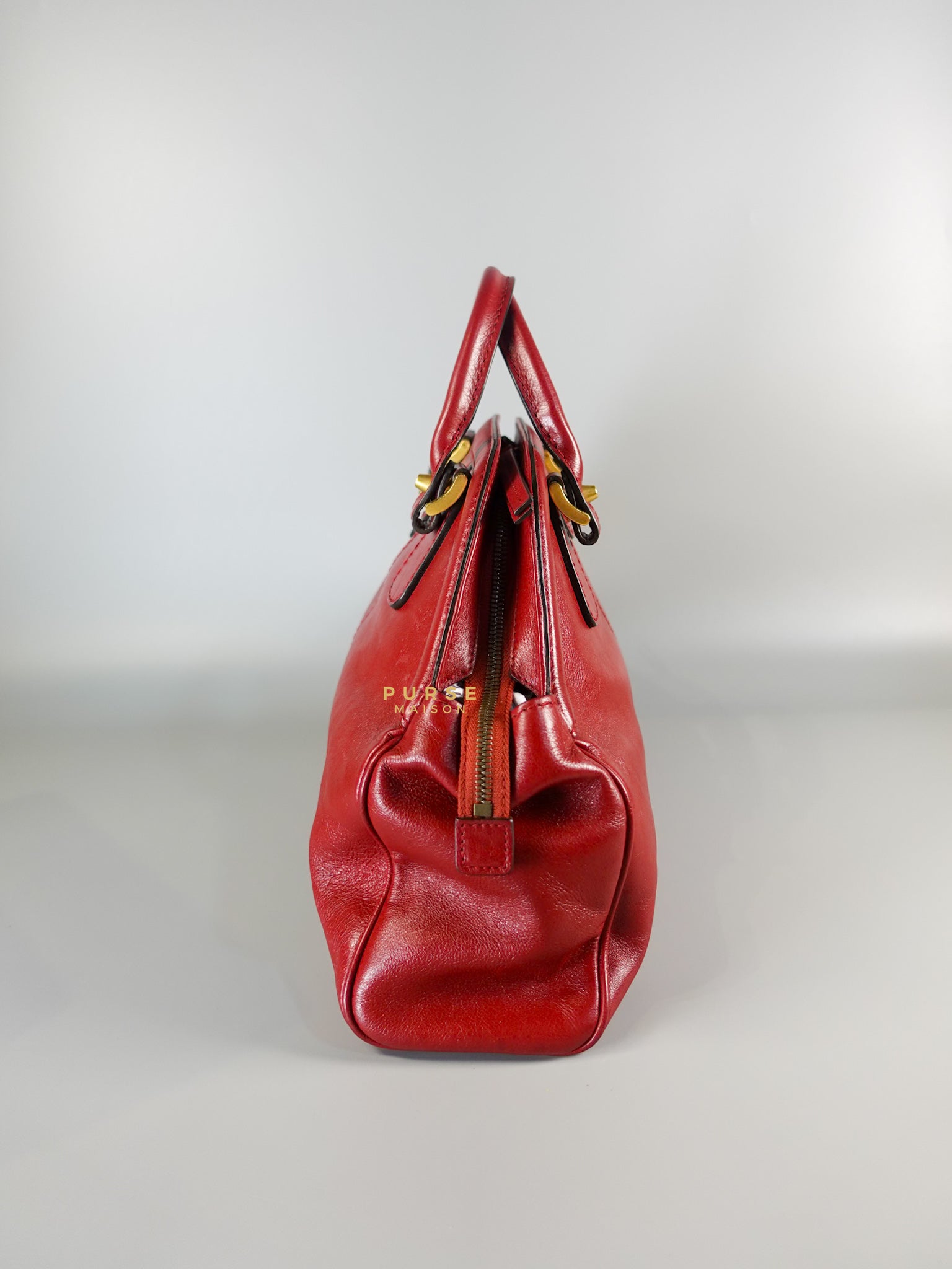 Re(belle) Medium in Red Leather Bag | Purse Maison Luxury Bags Shop