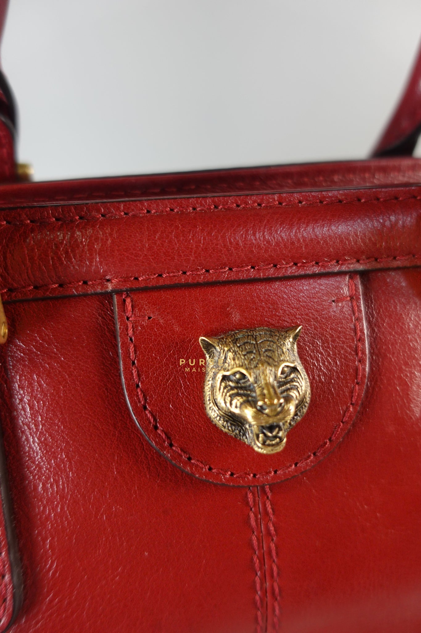 Re(belle) Medium in Red Leather Bag | Purse Maison Luxury Bags Shop