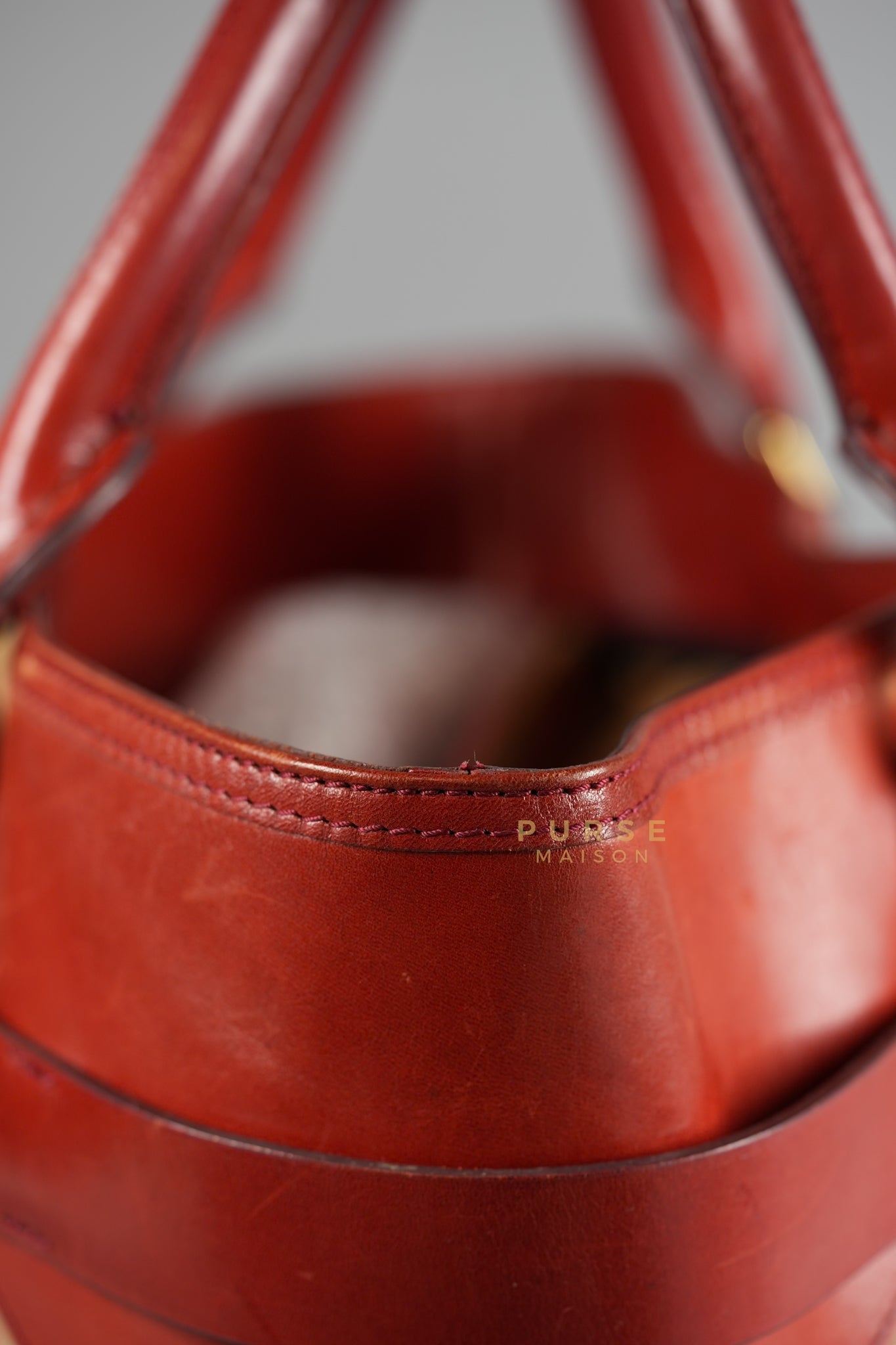 Red Bridle House Check Tote Bag | Purse Maison Luxury Bags Shop