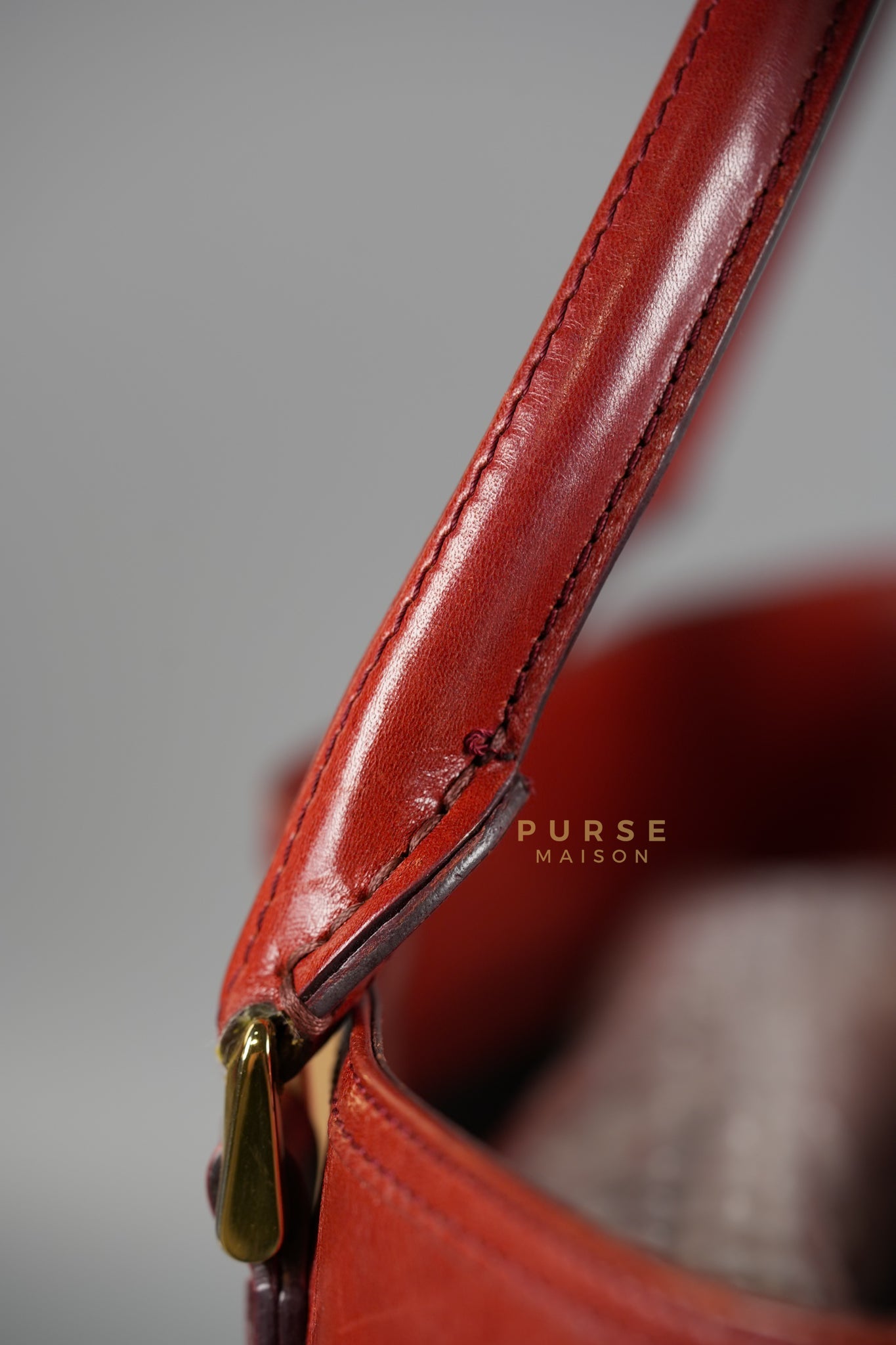 Red Bridle House Check Tote Bag | Purse Maison Luxury Bags Shop