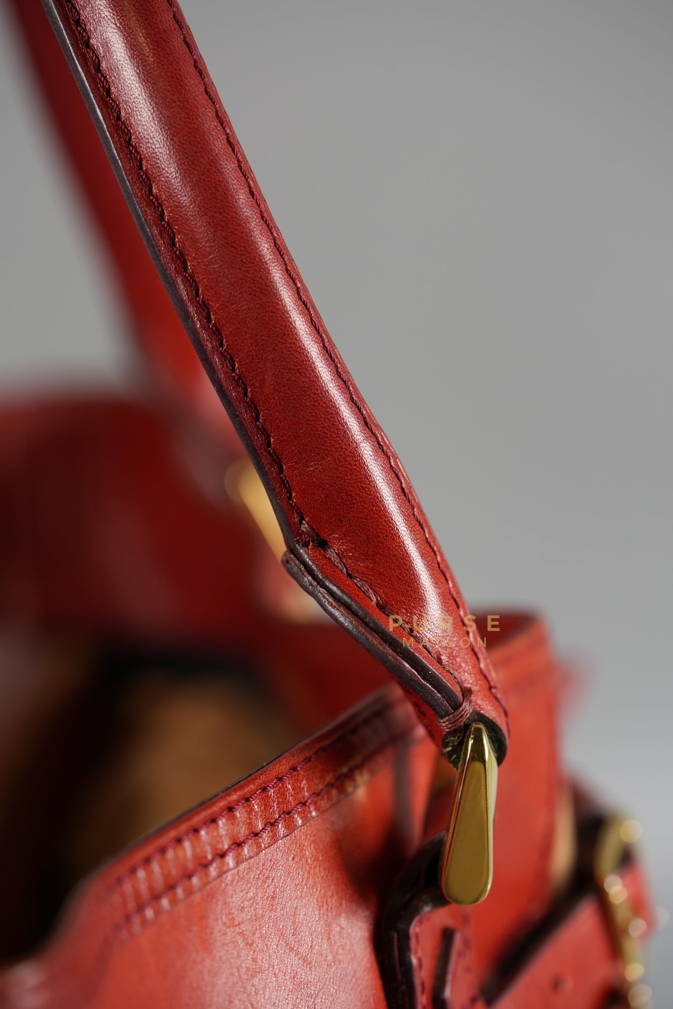 Red Bridle House Check Tote Bag | Purse Maison Luxury Bags Shop