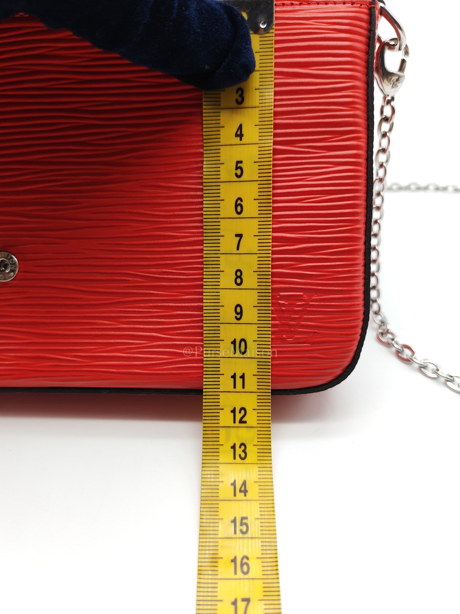Felicie GM in Red Epi Leather Silver Hardware (Date code: TJ0117)