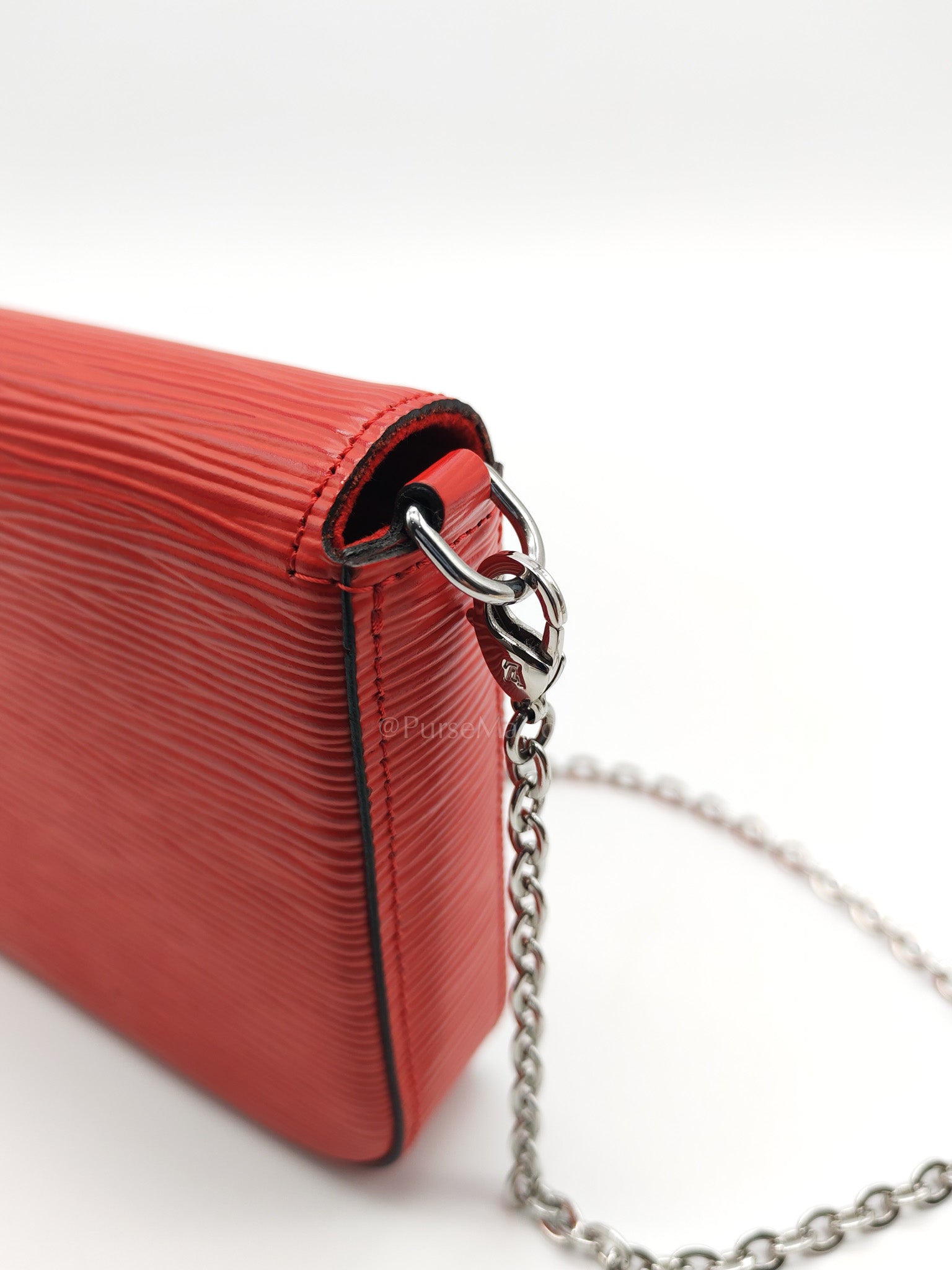 Felicie GM in Red Epi Leather Silver Hardware (Date code: TJ0117)