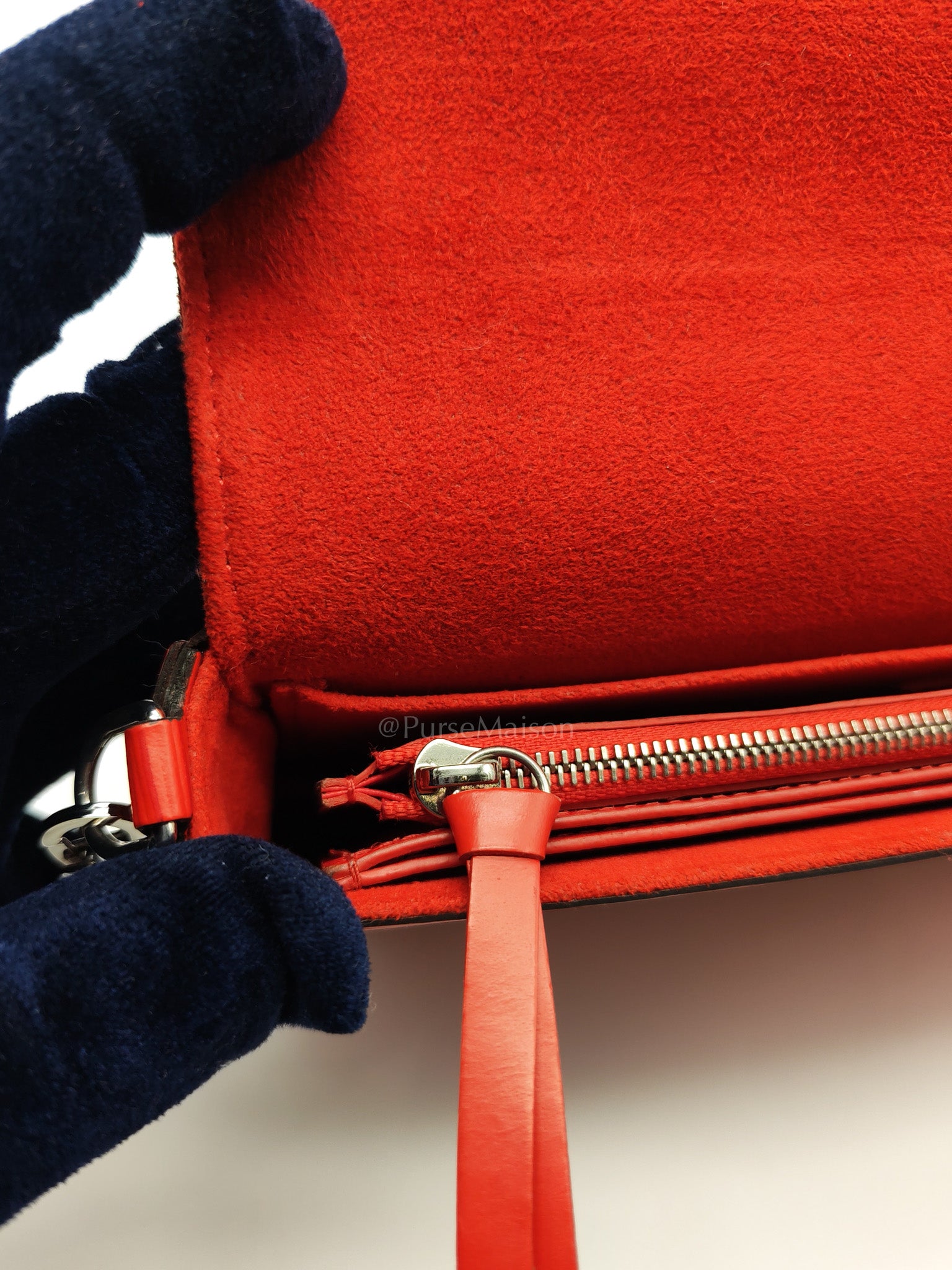 Felicie GM in Red Epi Leather Silver Hardware (Date code: TJ0117)