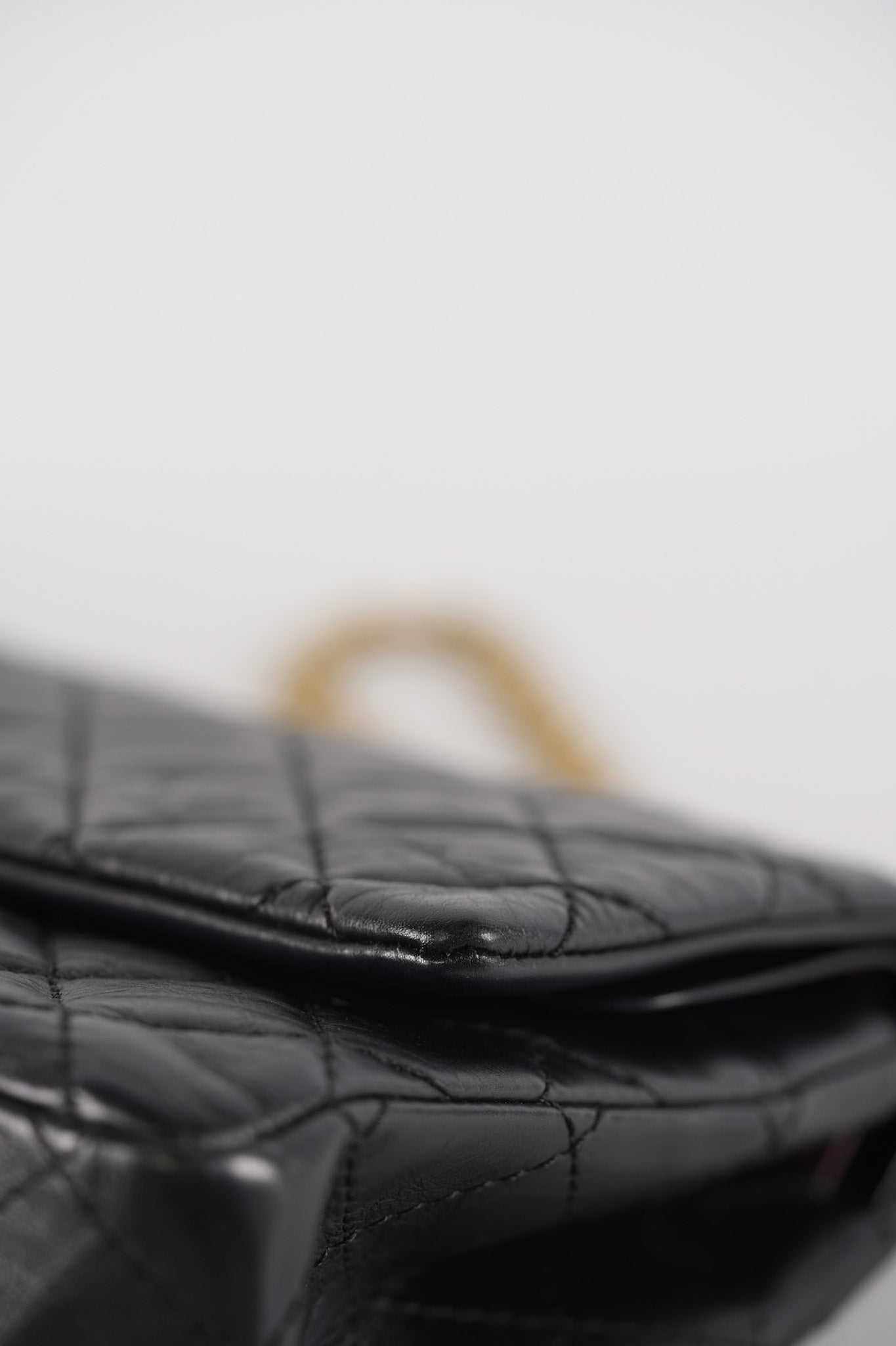 Reissue 2.55 Size 226 (Medium) in Black Quilted Calfskin Leather & Gold Hardware Series 21 | Purse Maison Luxury Bags Shop