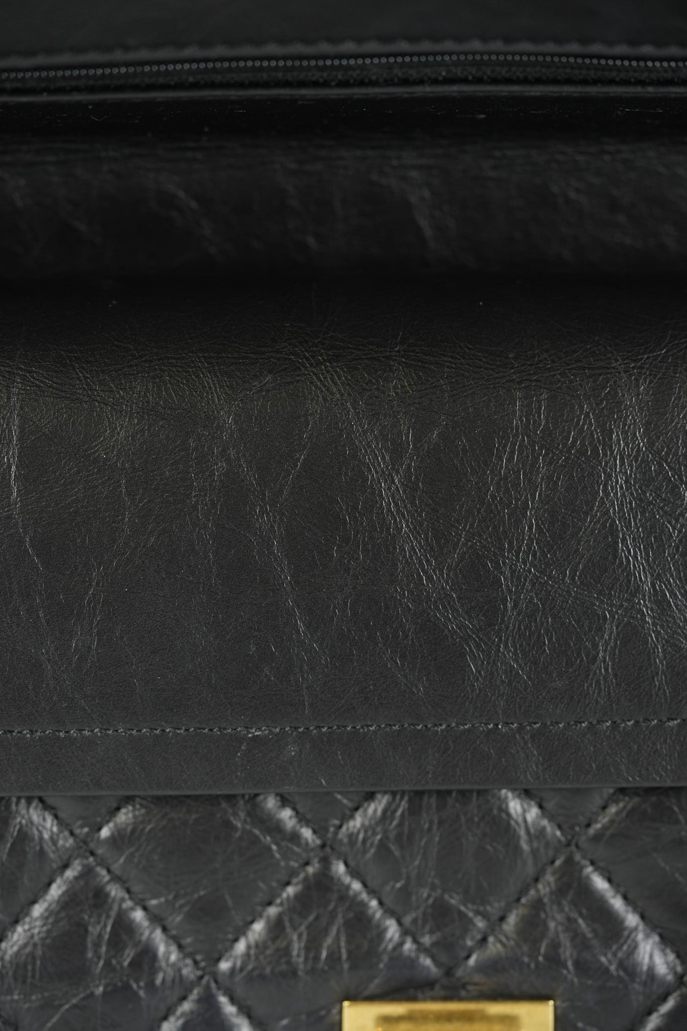 Reissue 2.55 Size 226 (Medium) in Black Quilted Calfskin Leather & Gold Hardware Series 21 | Purse Maison Luxury Bags Shop