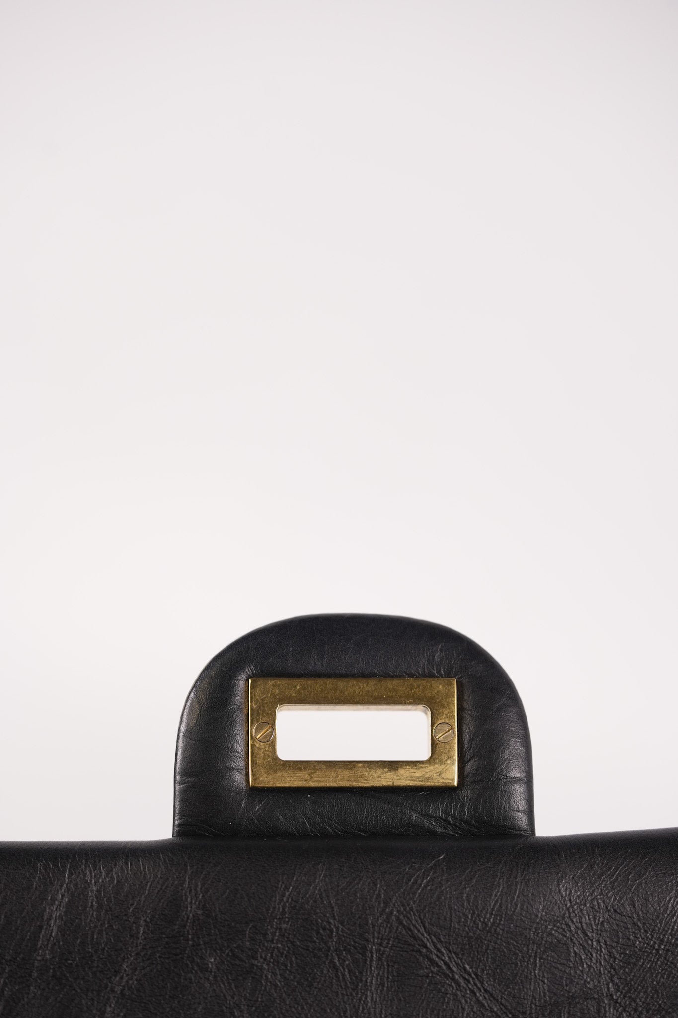 Reissue 2.55 Size 226 (Medium) in Black Quilted Calfskin Leather & Gold Hardware Series 21 | Purse Maison Luxury Bags Shop