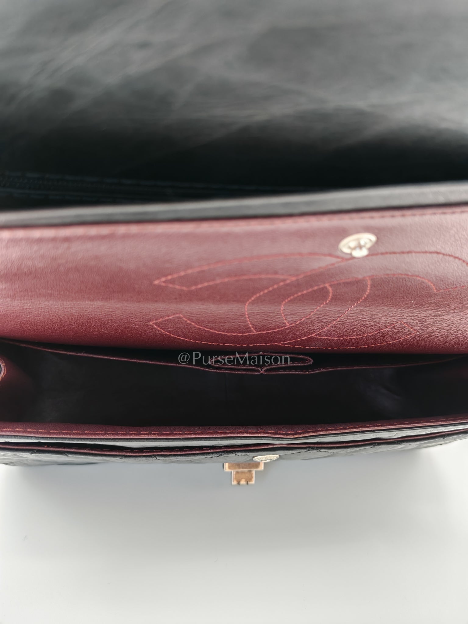 Reissue 2.55 Medium Distressed Calfskin Leather in Ruthenium Hardware Series 15 | Purse Maison Luxury Bags Shop