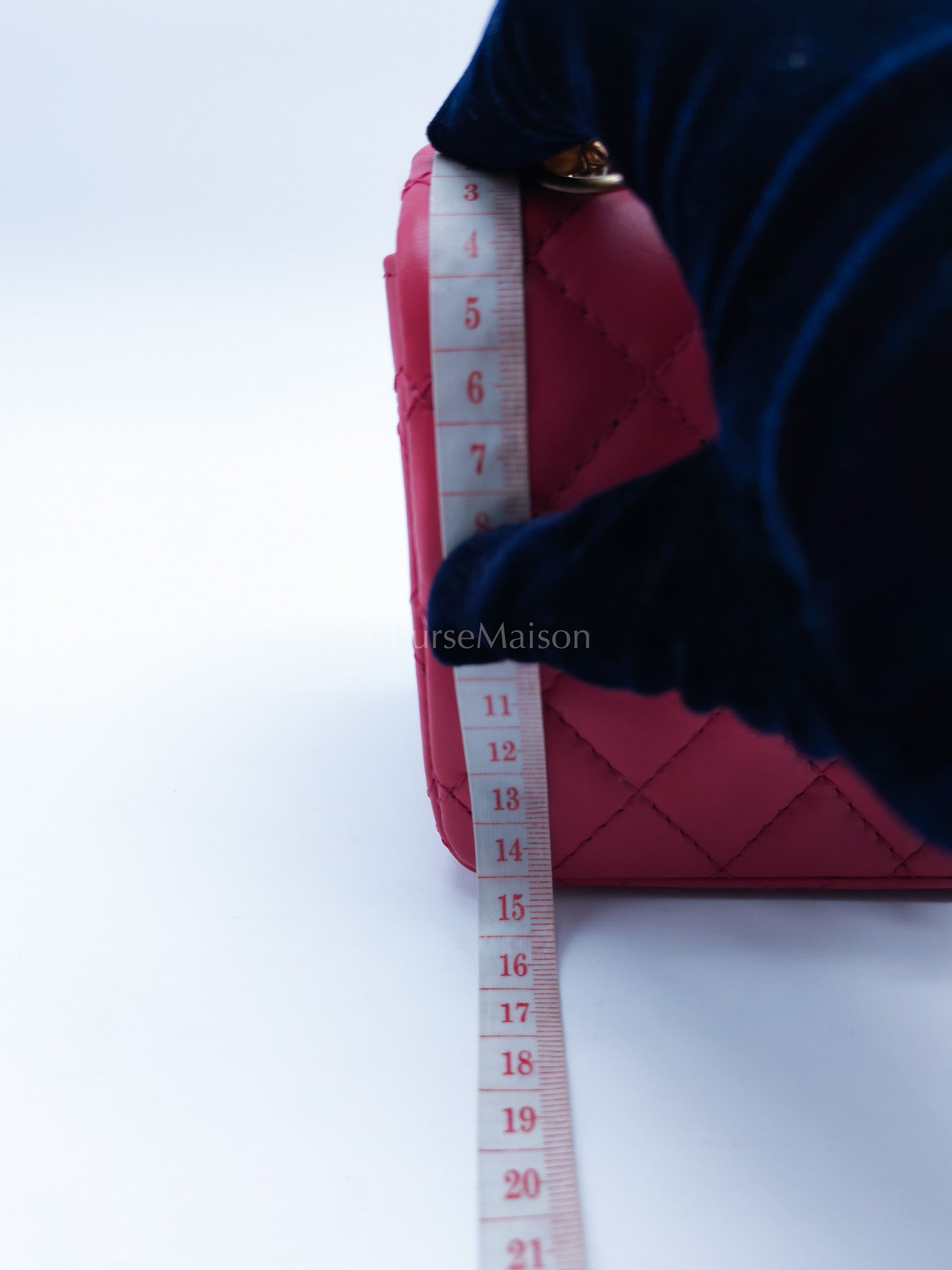 Reissue 2.55 Single Flap Mini Pink Calfskin Distressed Leather in Aged Gold Hardware(Microchip) | Purse Maison Luxury Bags Shop