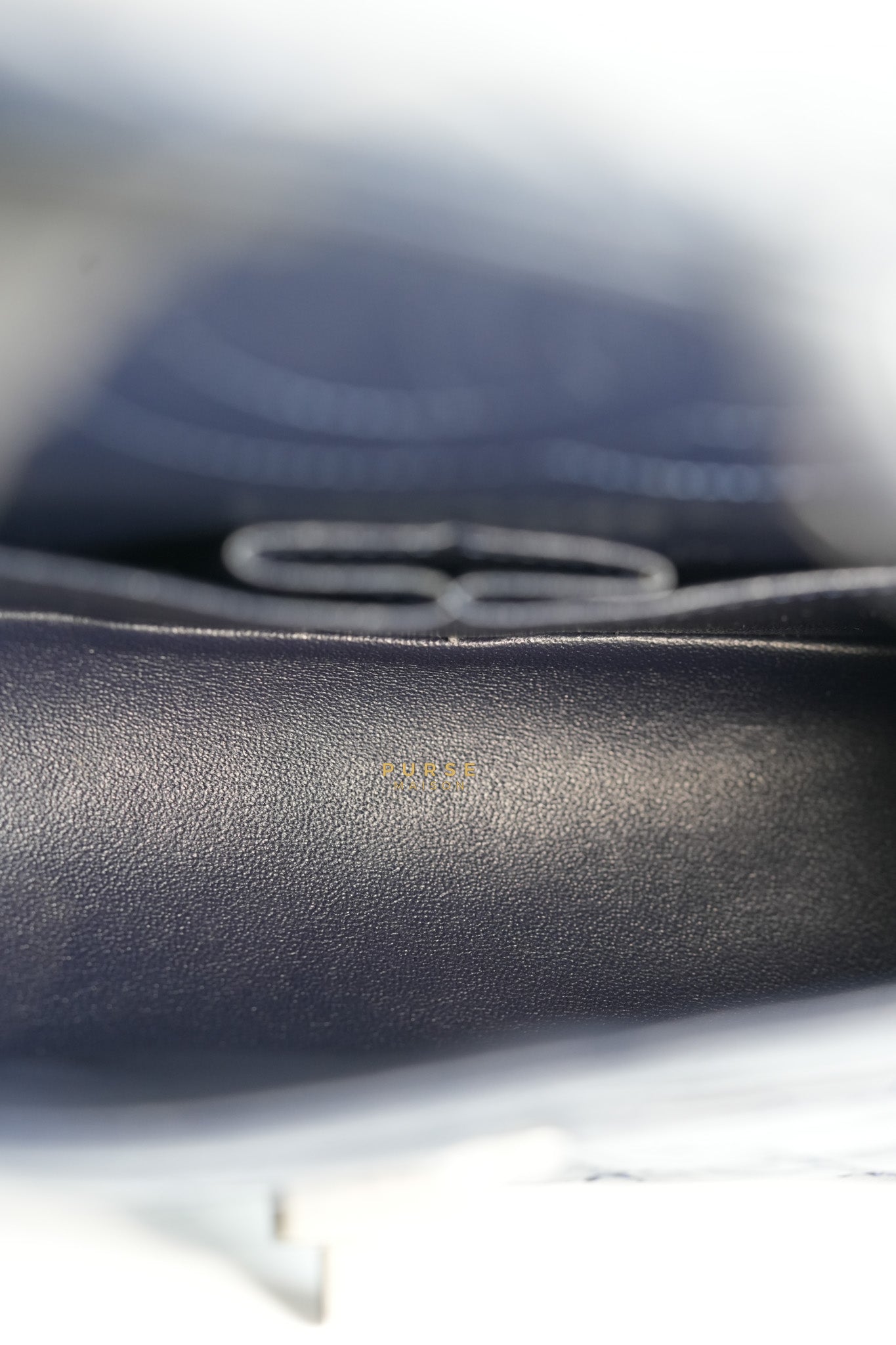 Reissue 2.55 Navy Blue Distressed Calfskin Leather Series 24 | Purse Maison Luxury Bags Shop