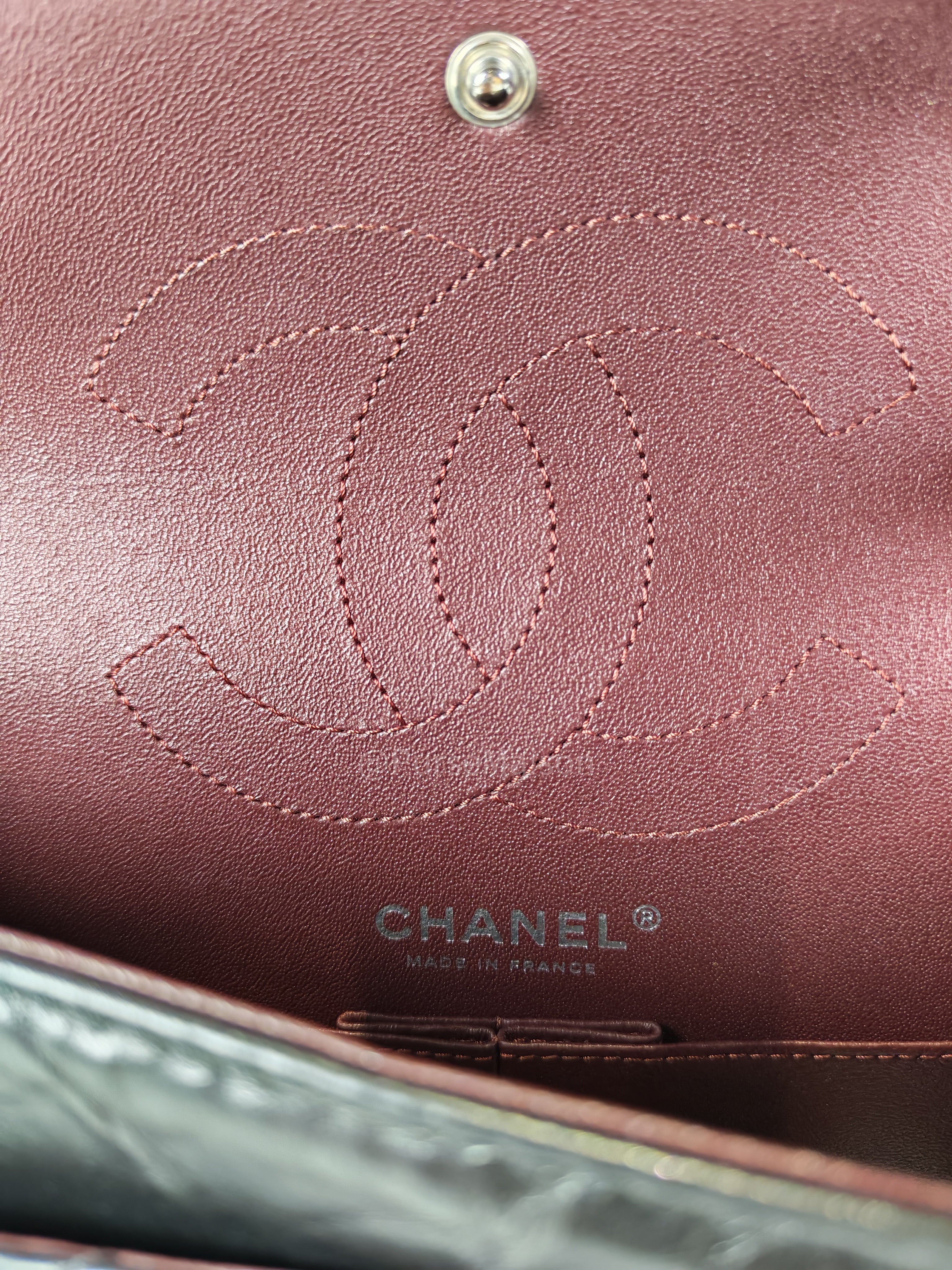 Reissue Small in Black Aged Calfskin Leather and Ruthenium Hardware (Microchip) | Purse Maison Luxury Bags Shop