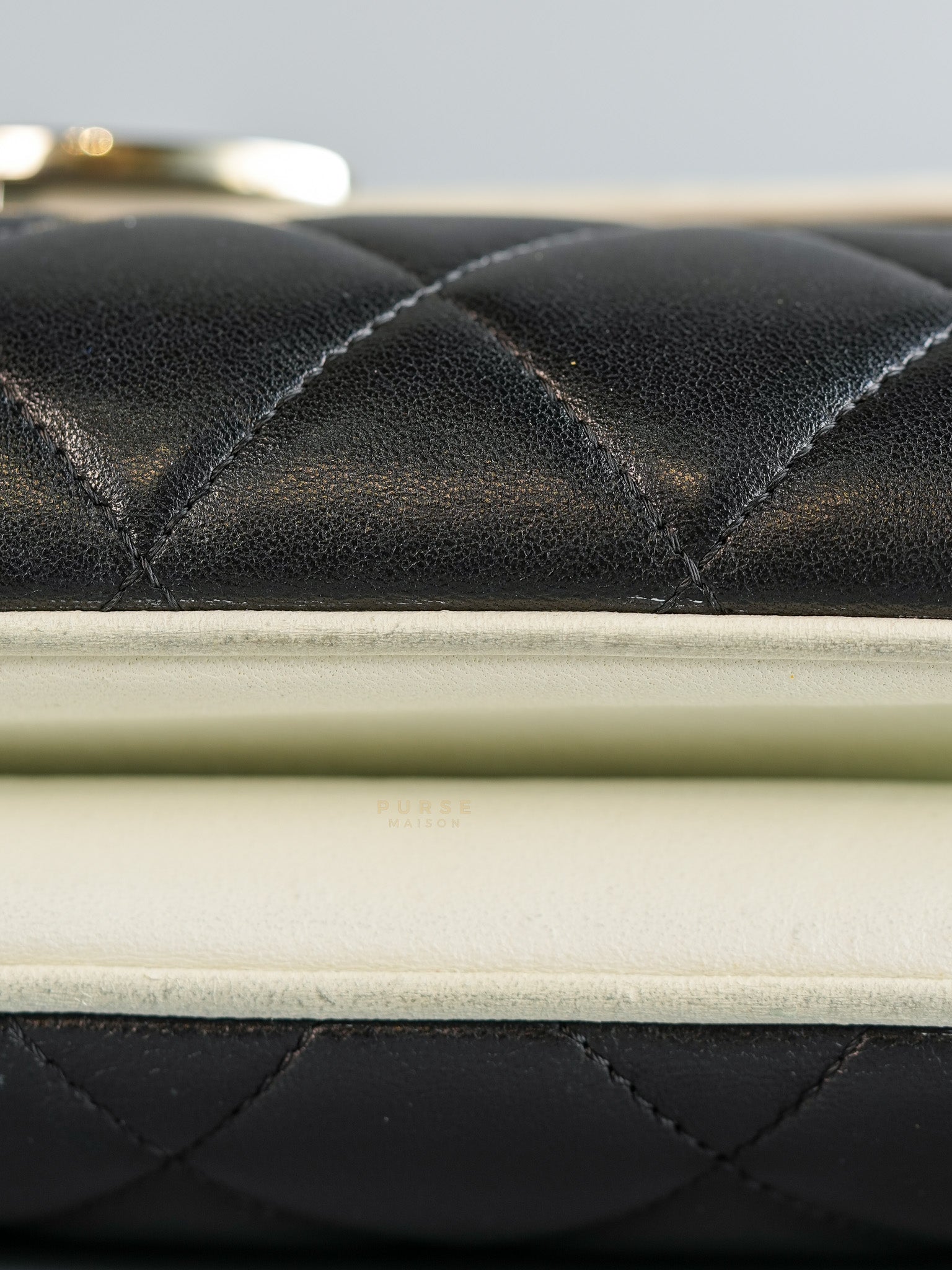 Resort Cruise Flap Bag Bi-Color Flap in Lambskin Leather and Silver Hardware Series 12 | Purse Maison Luxury Bags Shop