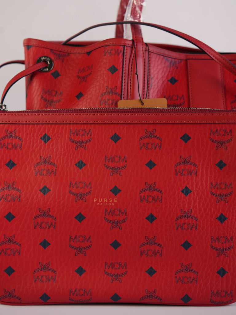 Reversible Visetoso Large Red Tote Bag | Purse Maison Luxury Bags Shop