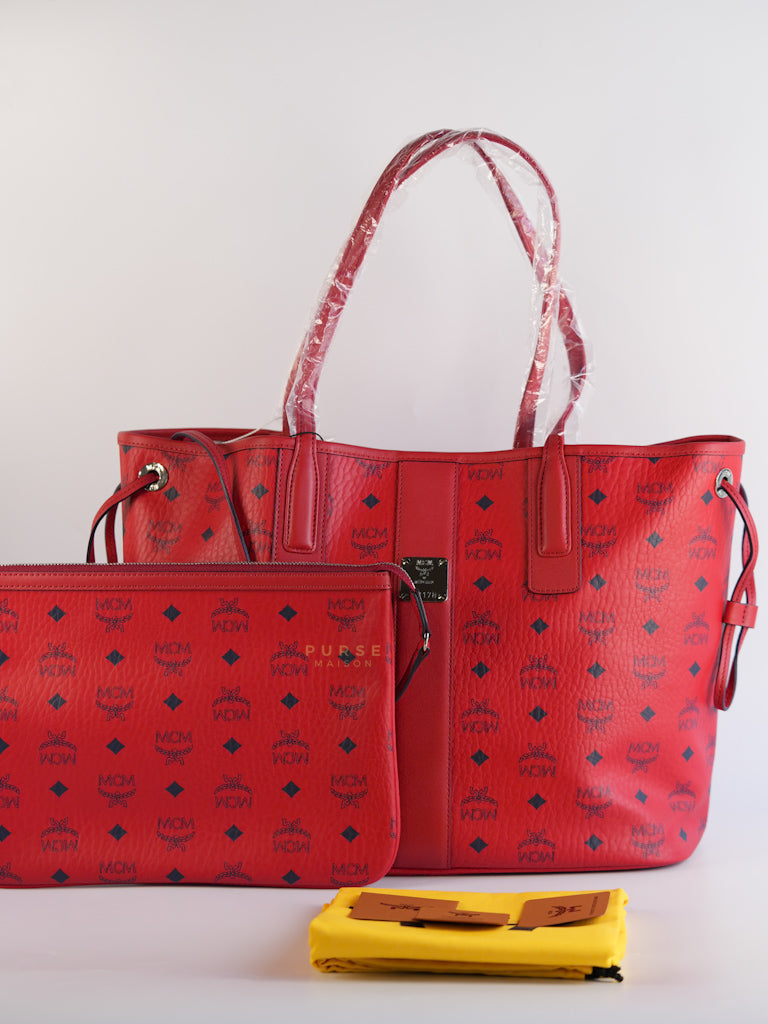 Reversible Visetoso Large Red Tote Bag | Purse Maison Luxury Bags Shop