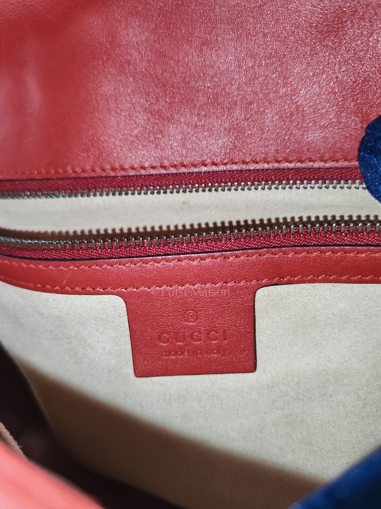 Marmont Medium in Hibiscus Red Calfskin Leather Shoulder Bag