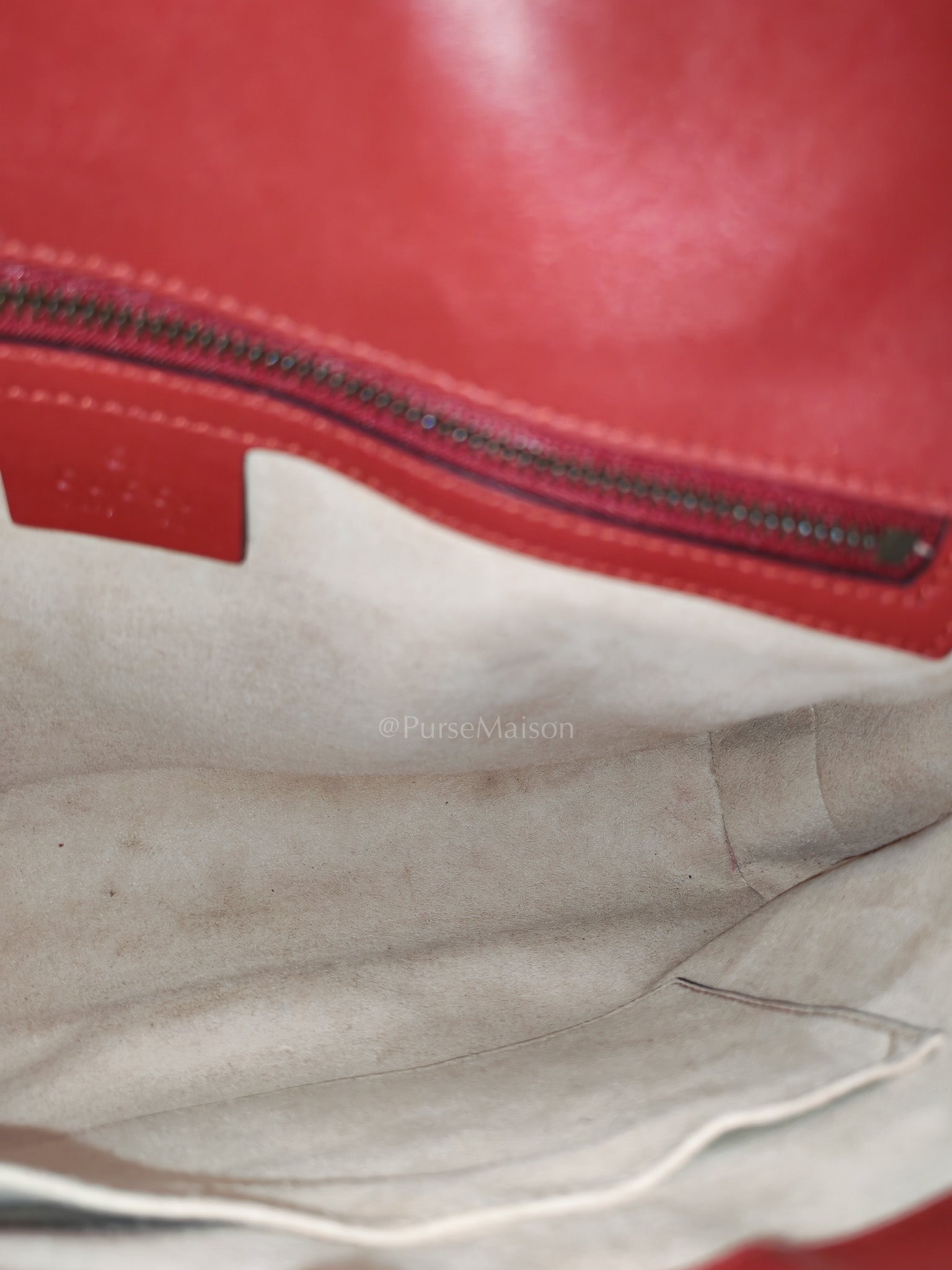 Marmont Medium in Hibiscus Red Calfskin Leather Shoulder Bag