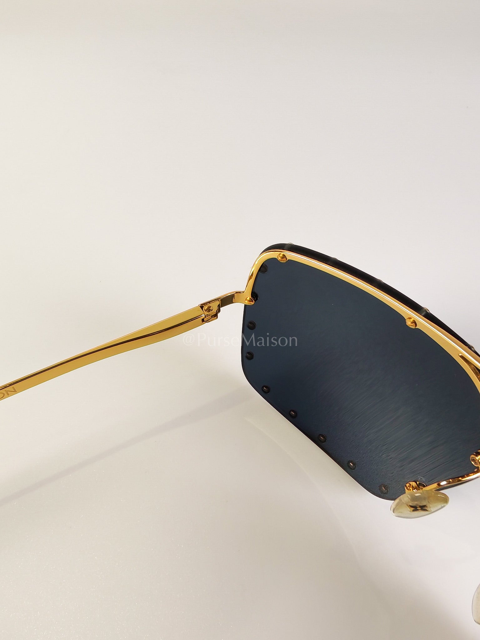 RG01280The Party Square Sunglasses in Black Studded Lens and Metal Frame | Purse Maison Luxury Bags Shop