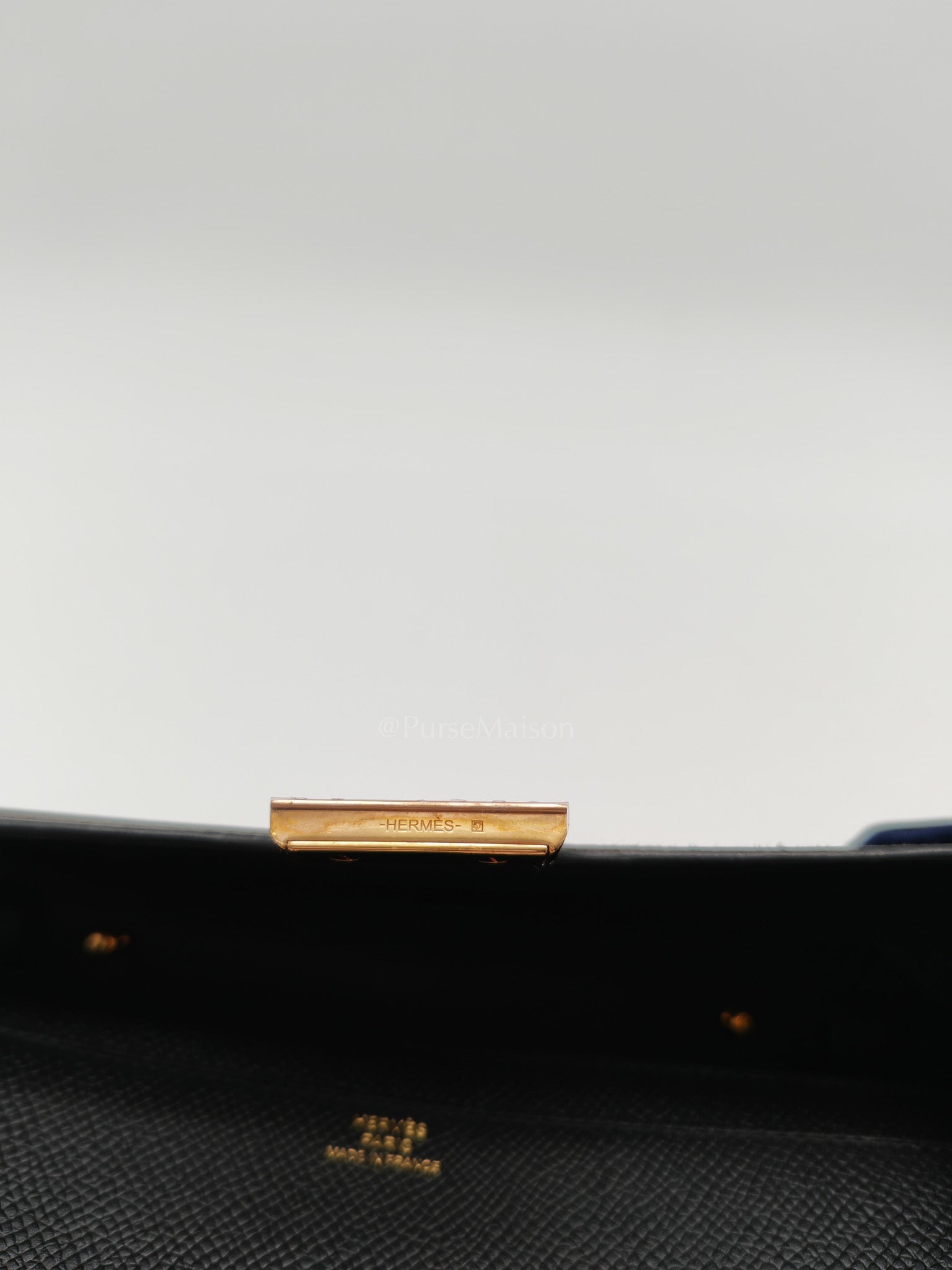 Constance To Go in Black Epsom Leather & Rose Gold Hardware Stamp W(2024)