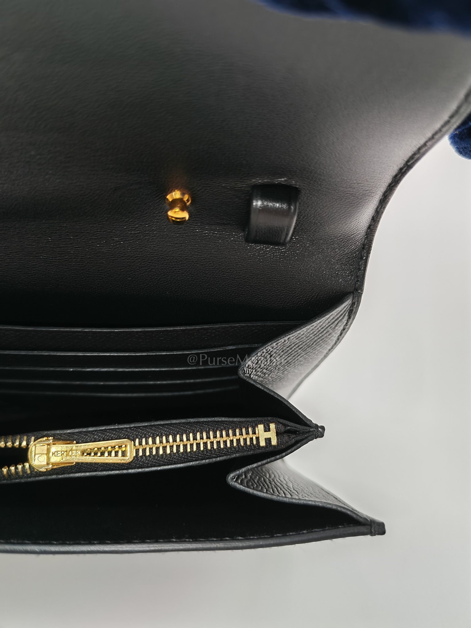Constance To Go in Black Epsom Leather & Rose Gold Hardware Stamp W(2024)