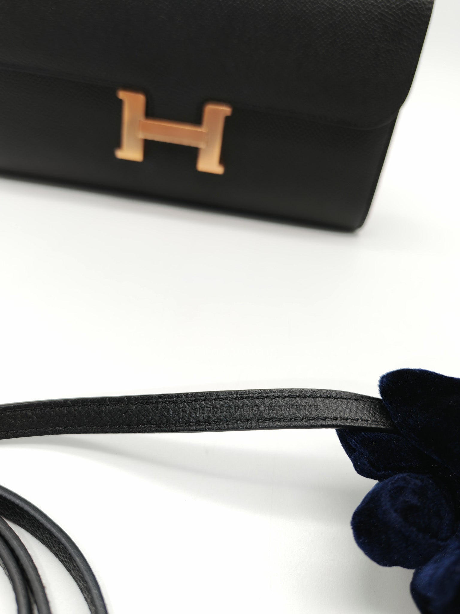 Constance To Go in Black Epsom Leather & Rose Gold Hardware Stamp W(2024)