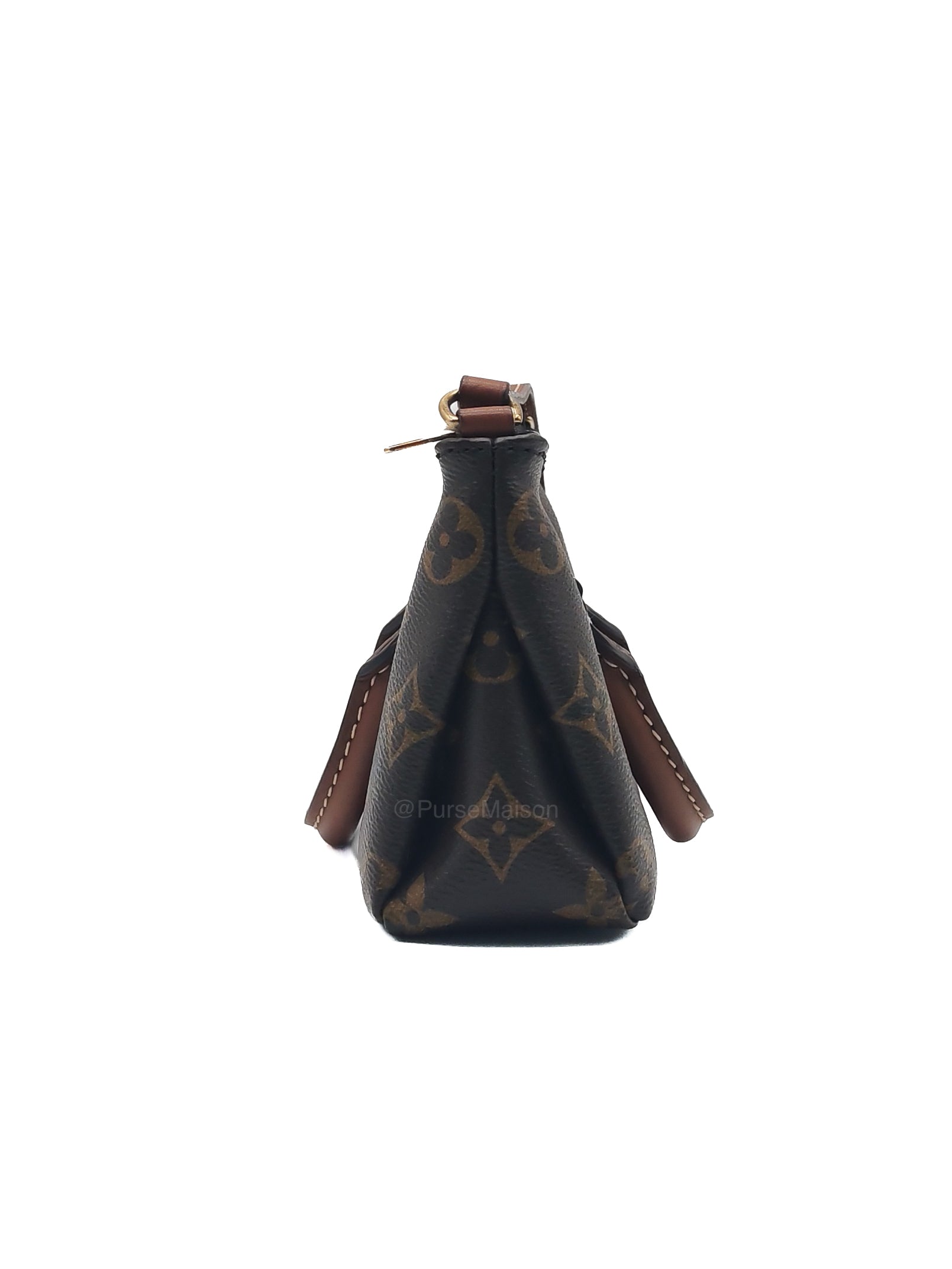 Louis Vuitton Nano Pallas Two Way Hand Bag in Monogram Canvas and Gold Hardware (Datecode: SN5115)